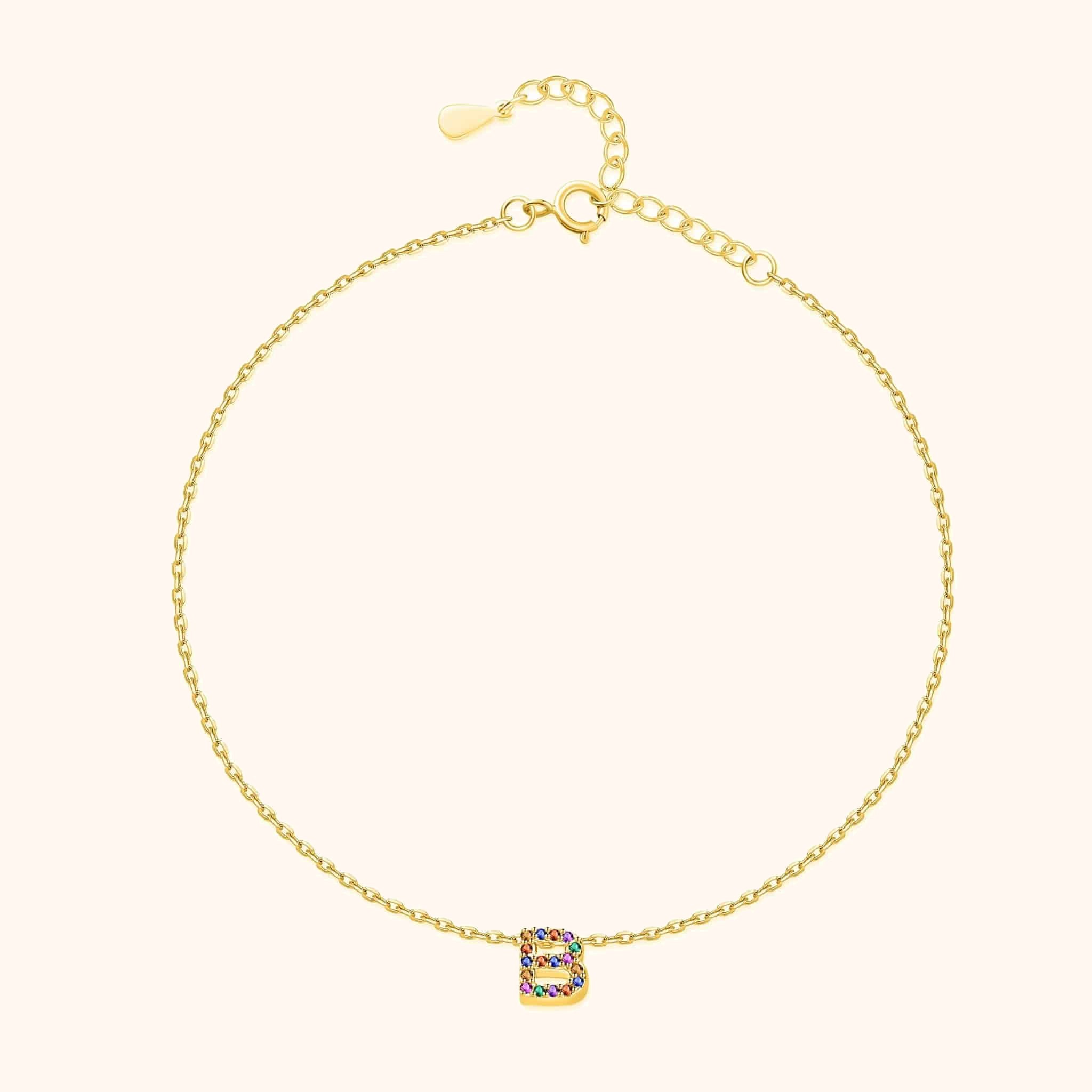 Cavigliera Iridescente Iniziale - Chiara Jewels