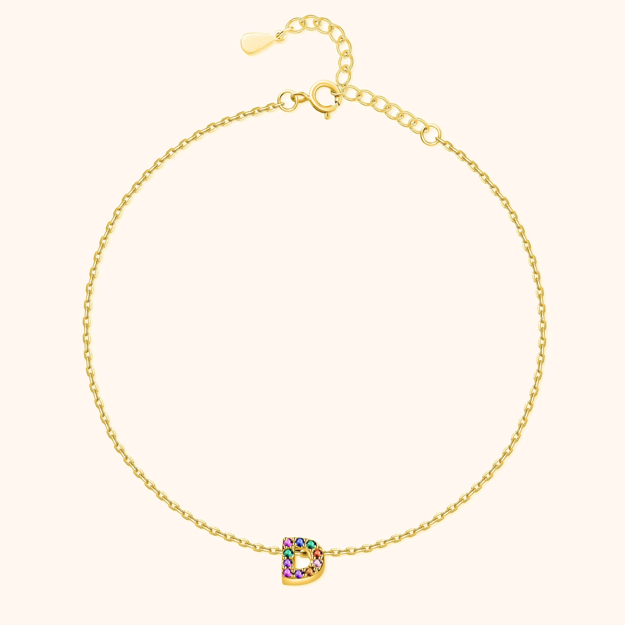 Cavigliera Iridescente Iniziale - Chiara Jewels