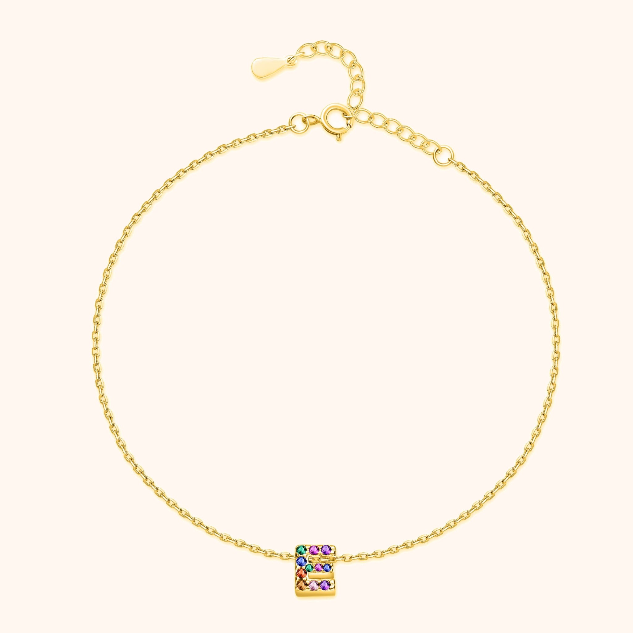 Cavigliera Iridescente Iniziale - Chiara Jewels