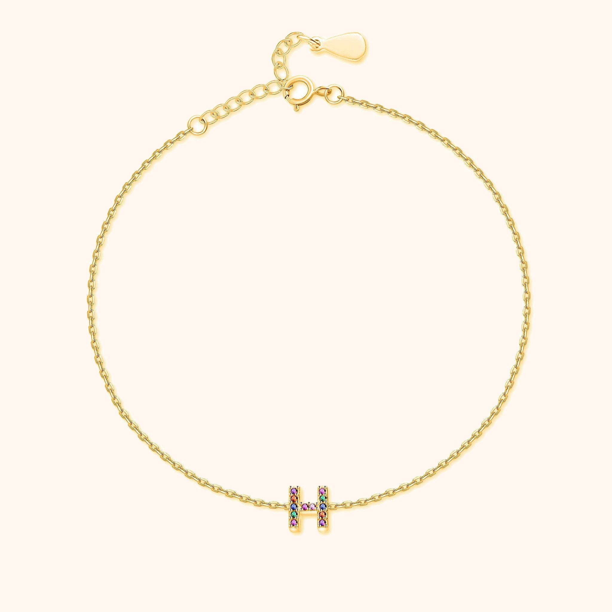 Cavigliera Iridescente Iniziale - Chiara Jewels