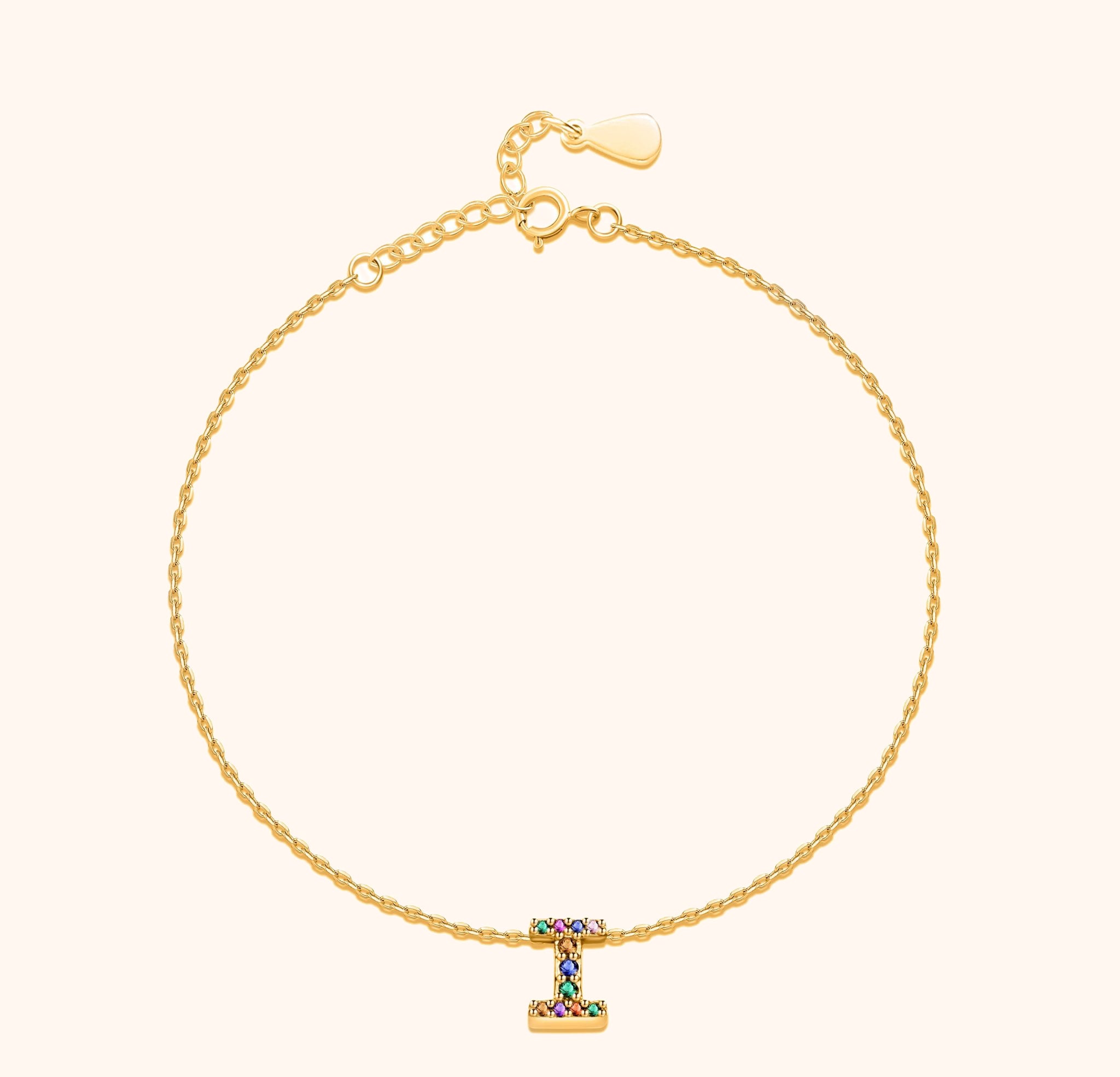 Cavigliera Iridescente Iniziale - Chiara Jewels