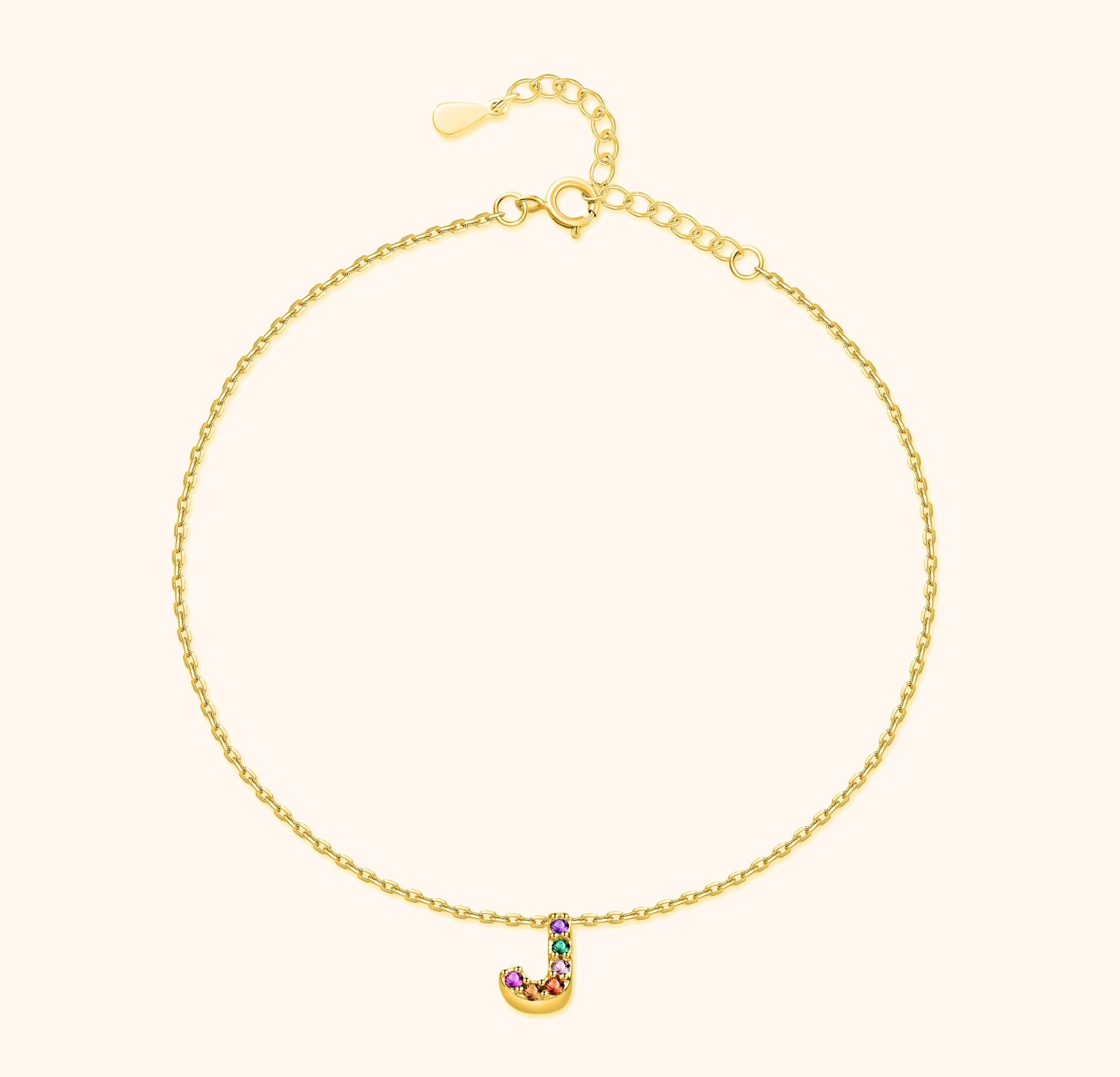 Cavigliera Iridescente Iniziale - Chiara Jewels