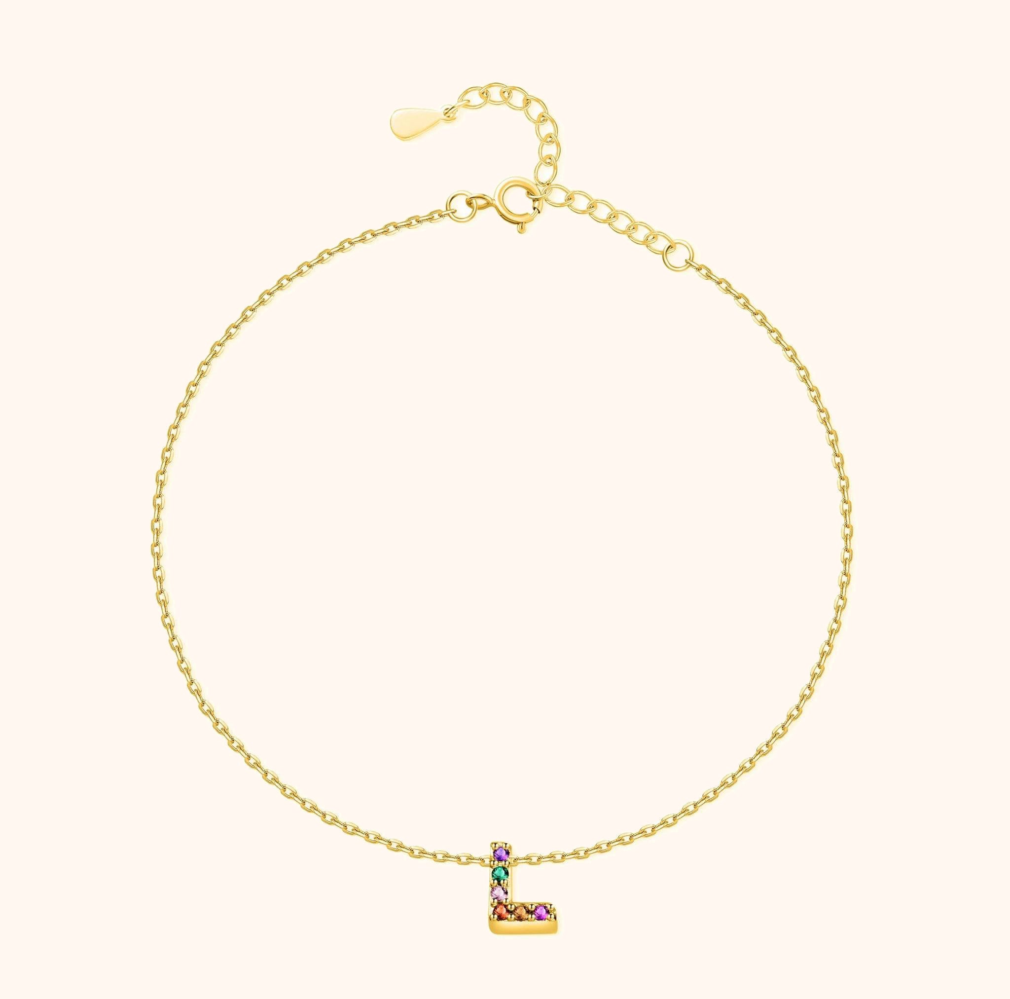 Cavigliera Iridescente Iniziale - Chiara Jewels
