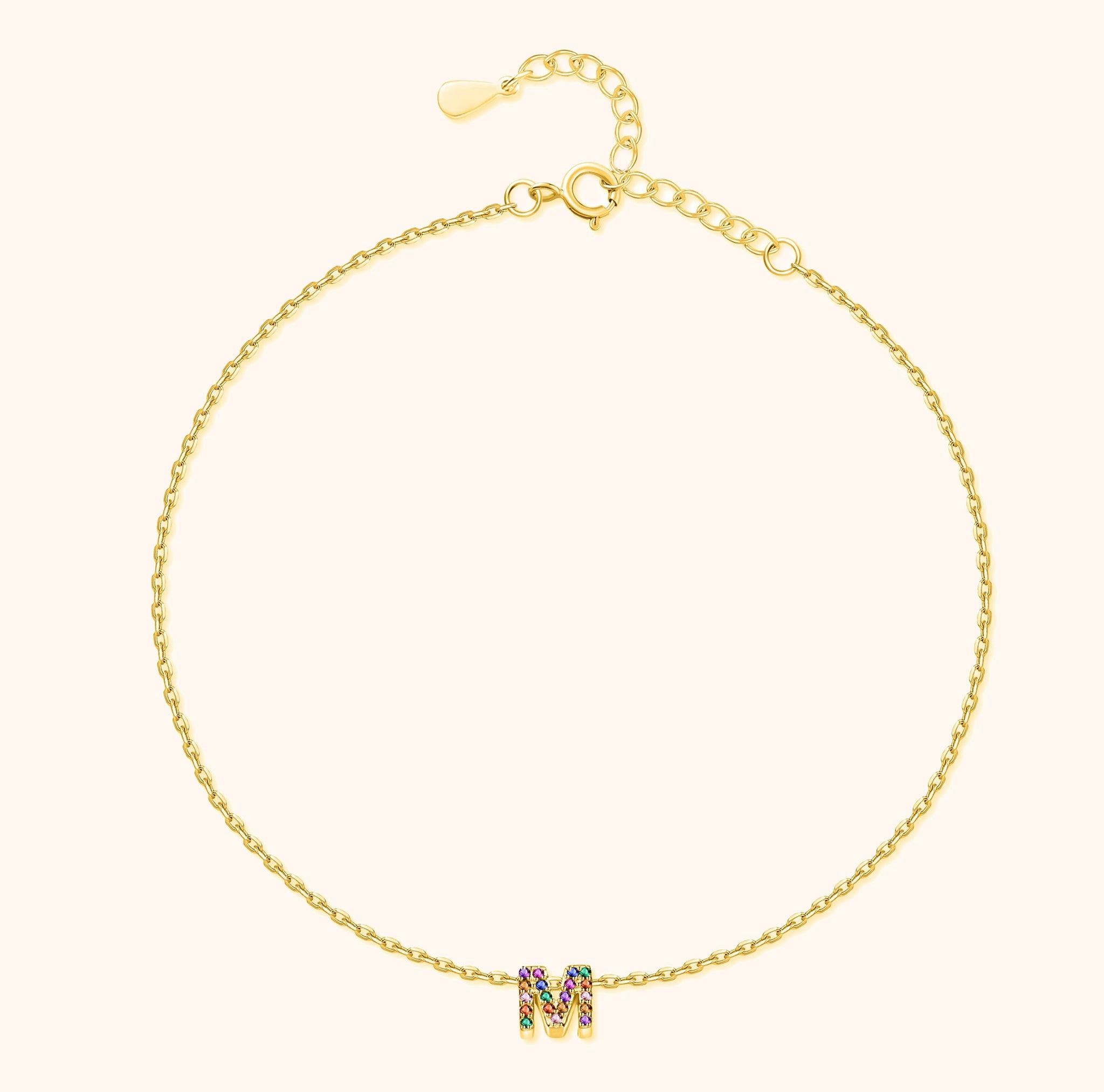 Cavigliera Iridescente Iniziale - Chiara Jewels