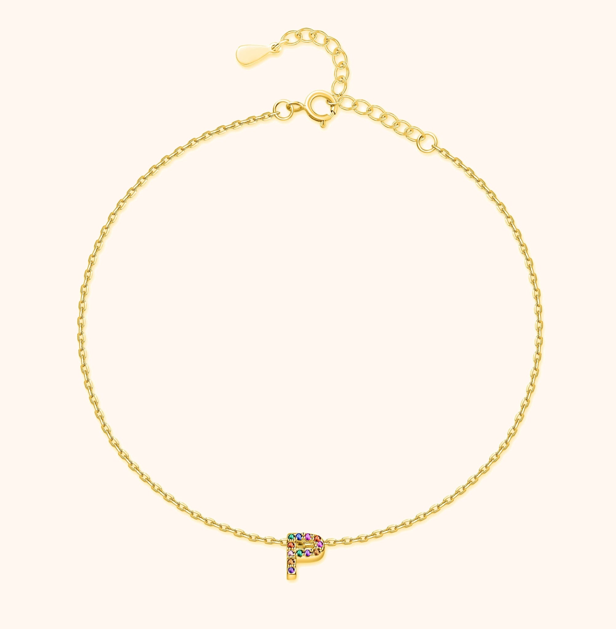 Cavigliera Iridescente Iniziale - Chiara Jewels