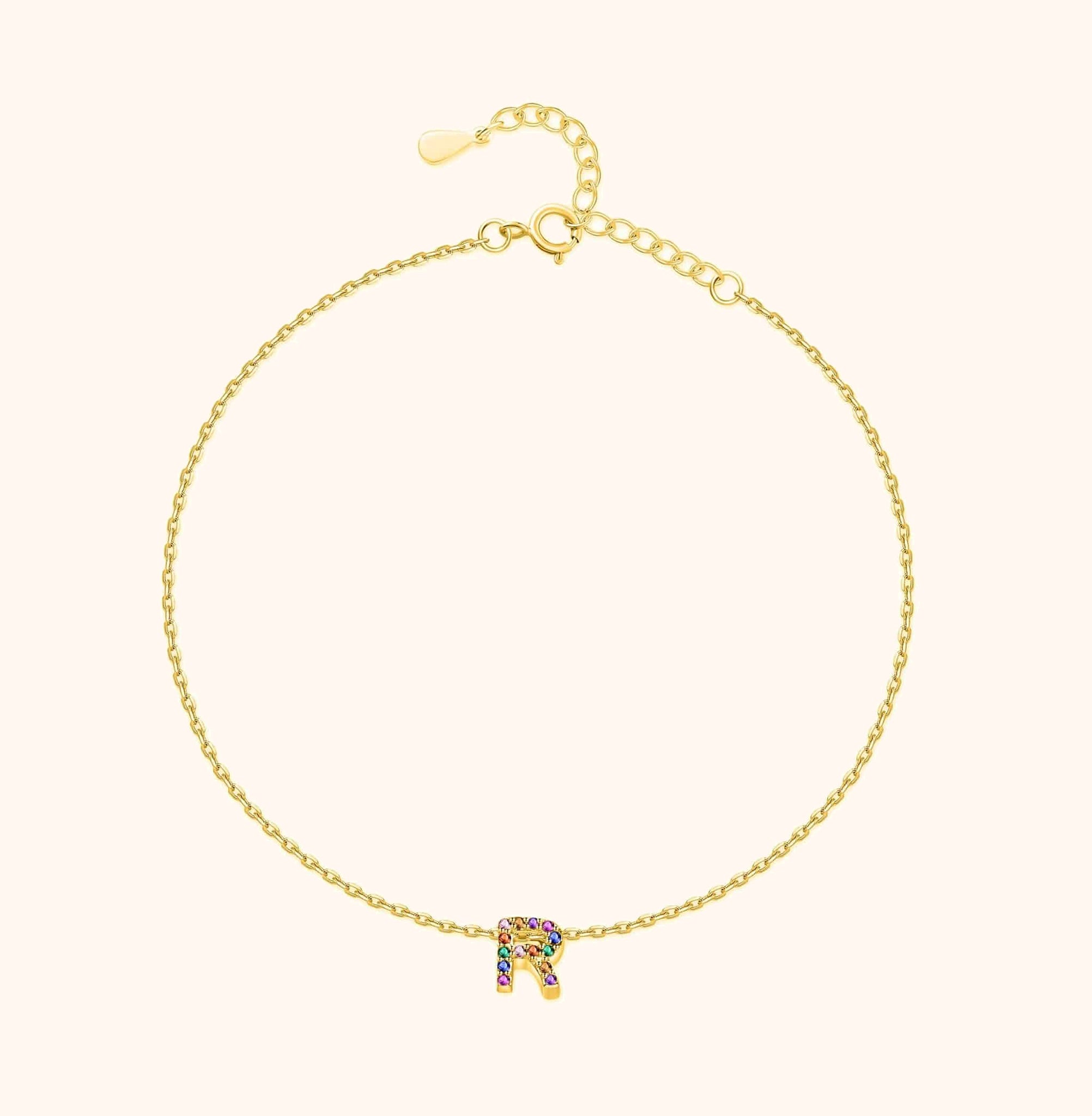 Cavigliera Iridescente Iniziale - Chiara Jewels