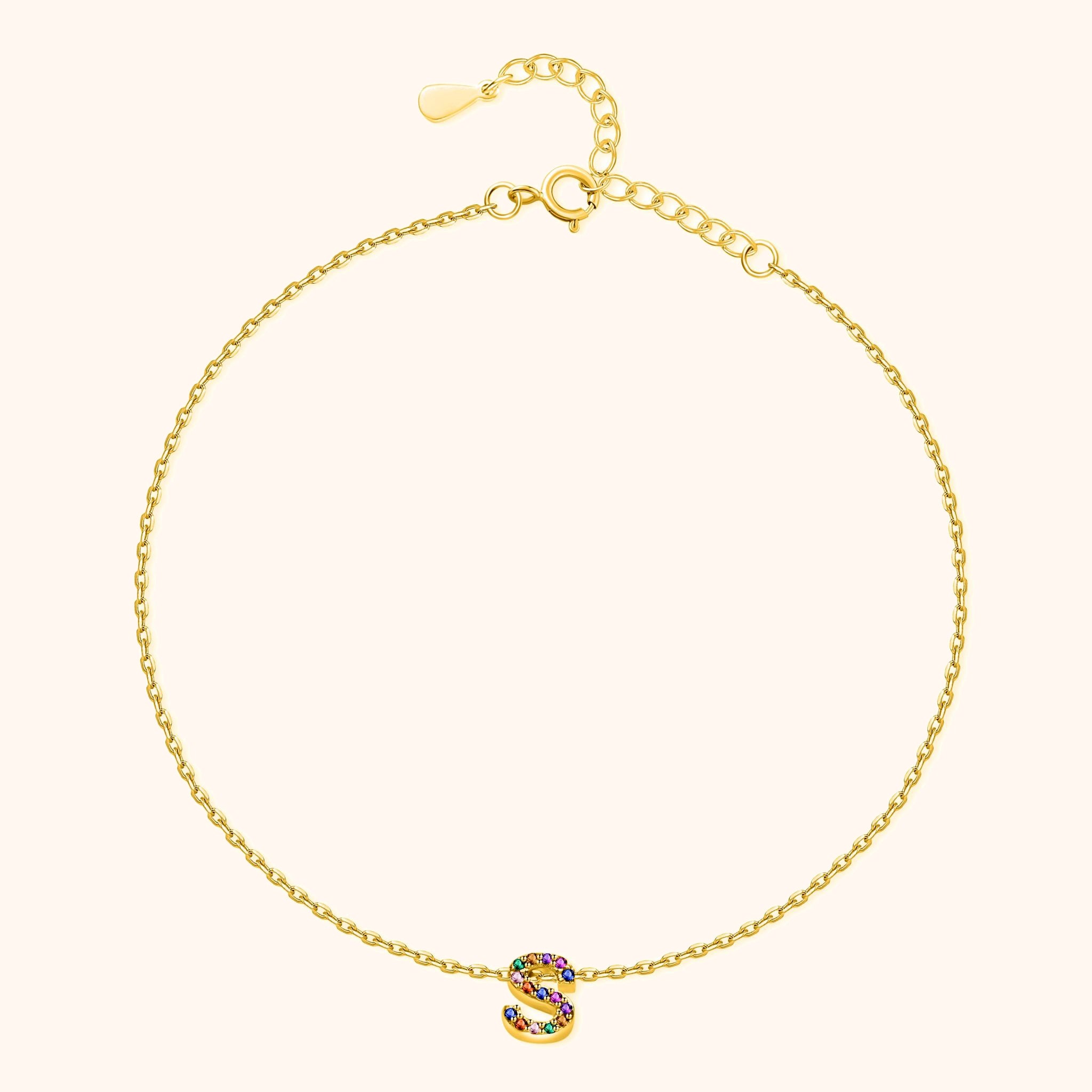 Cavigliera Iridescente Iniziale - Chiara Jewels