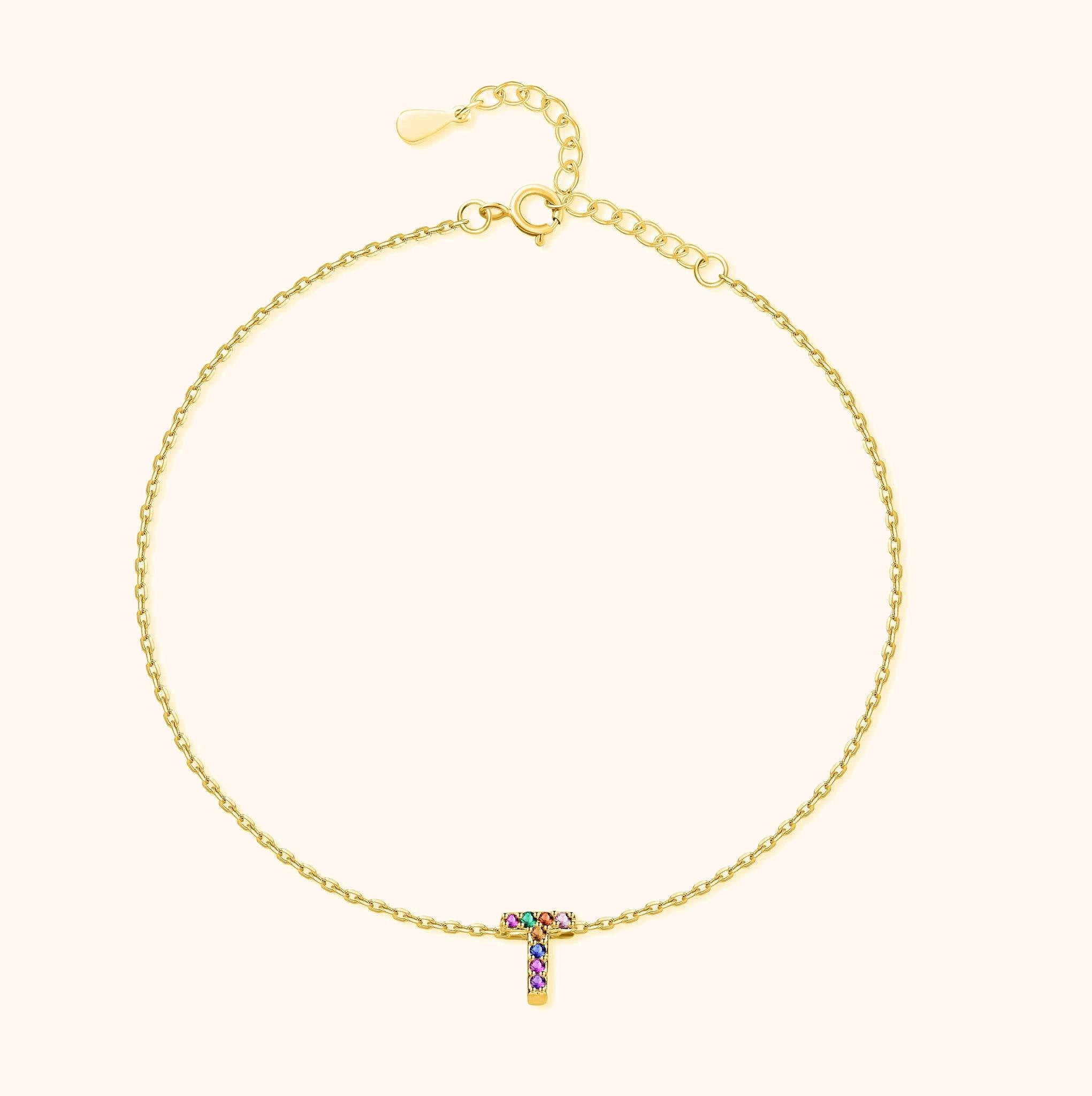 Cavigliera Iridescente Iniziale - Chiara Jewels