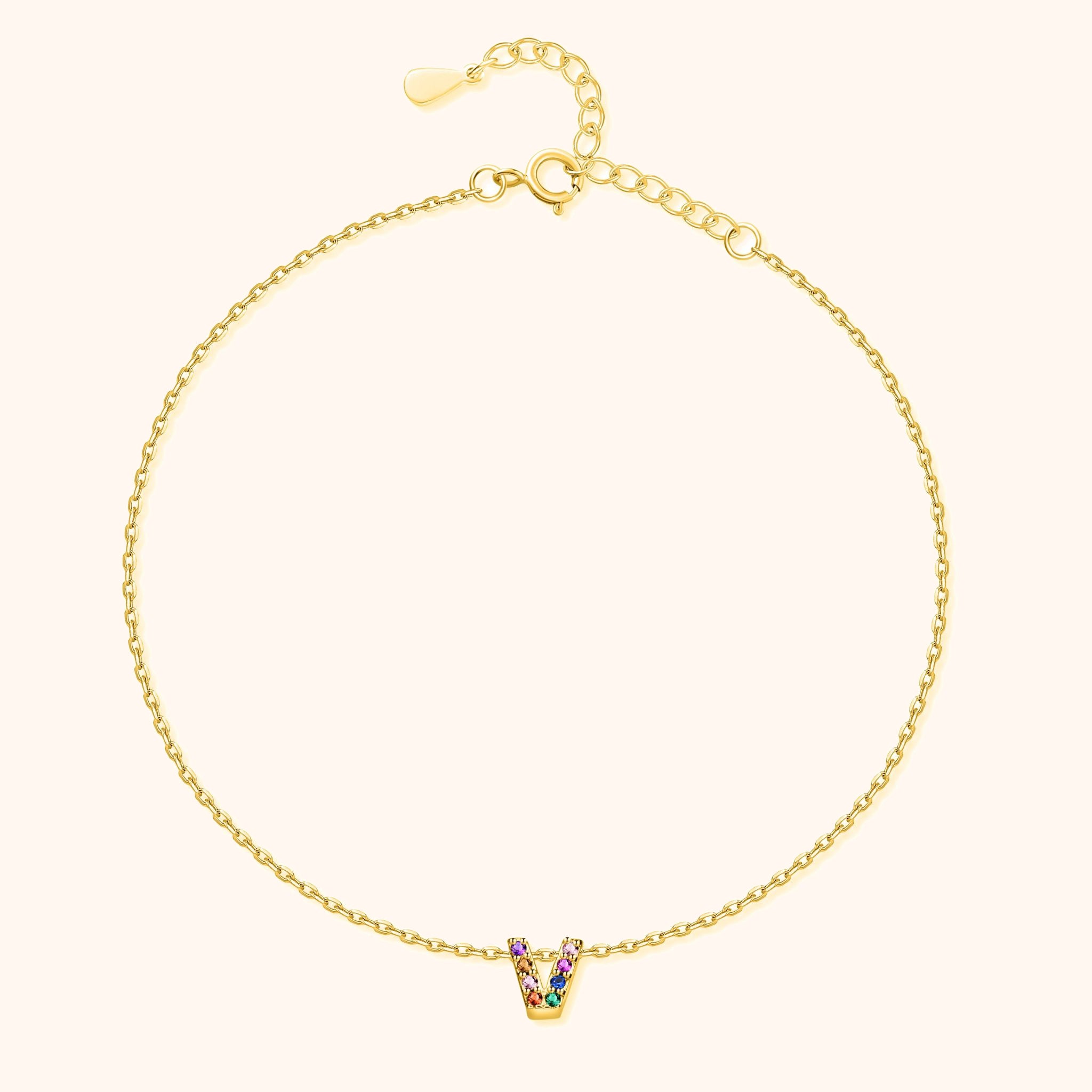Cavigliera Iridescente Iniziale - Chiara Jewels