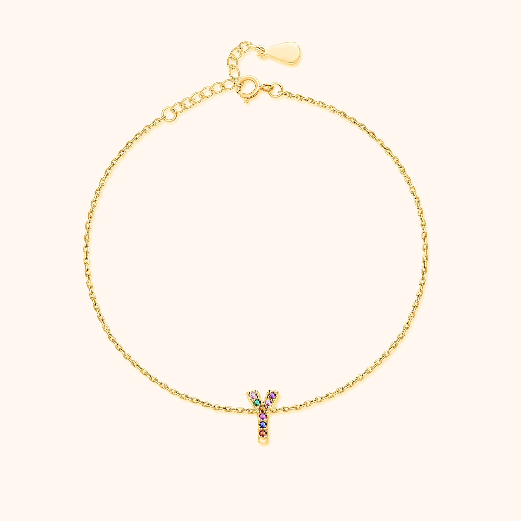 Cavigliera Iridescente Iniziale - Chiara Jewels