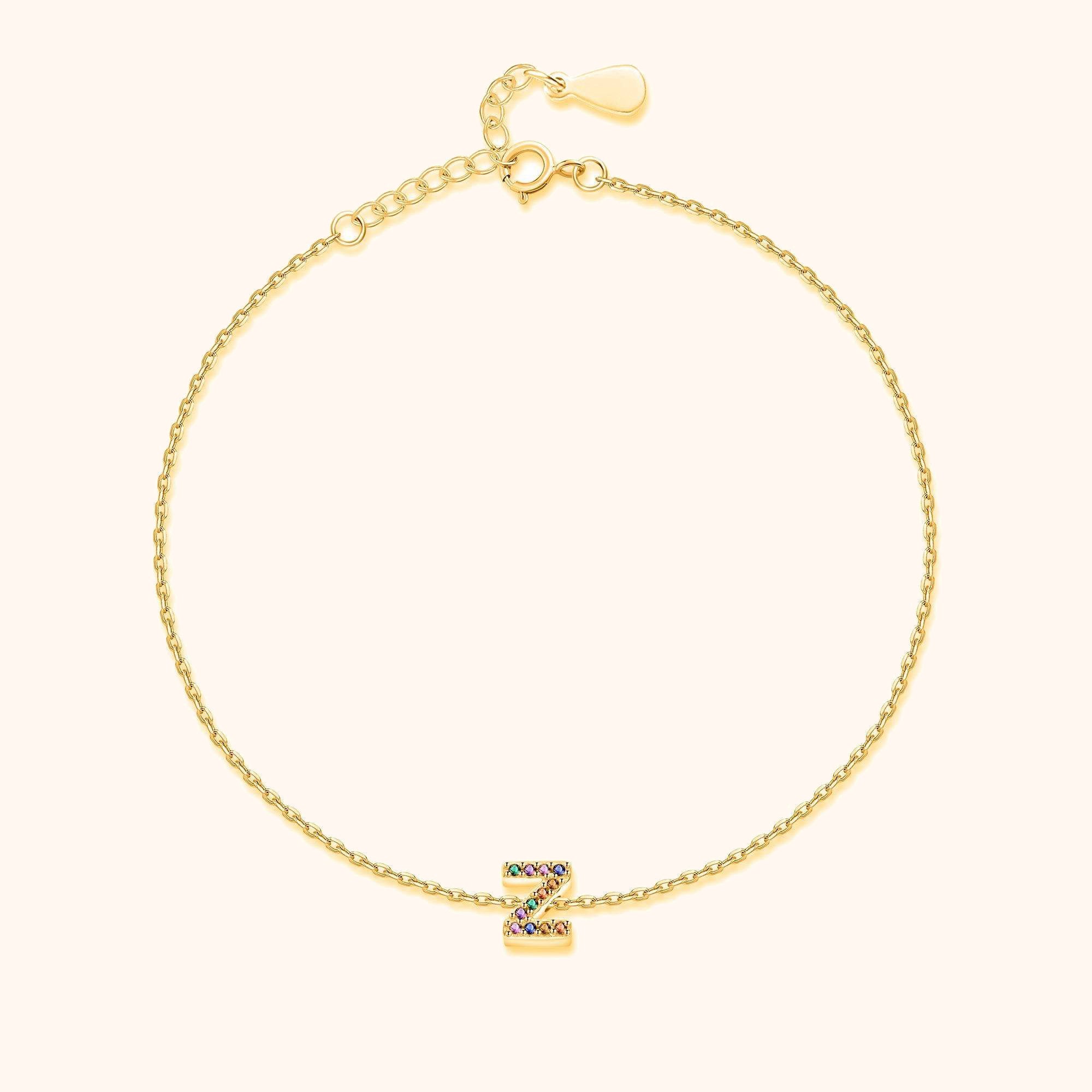 Cavigliera Iridescente Iniziale - Chiara Jewels