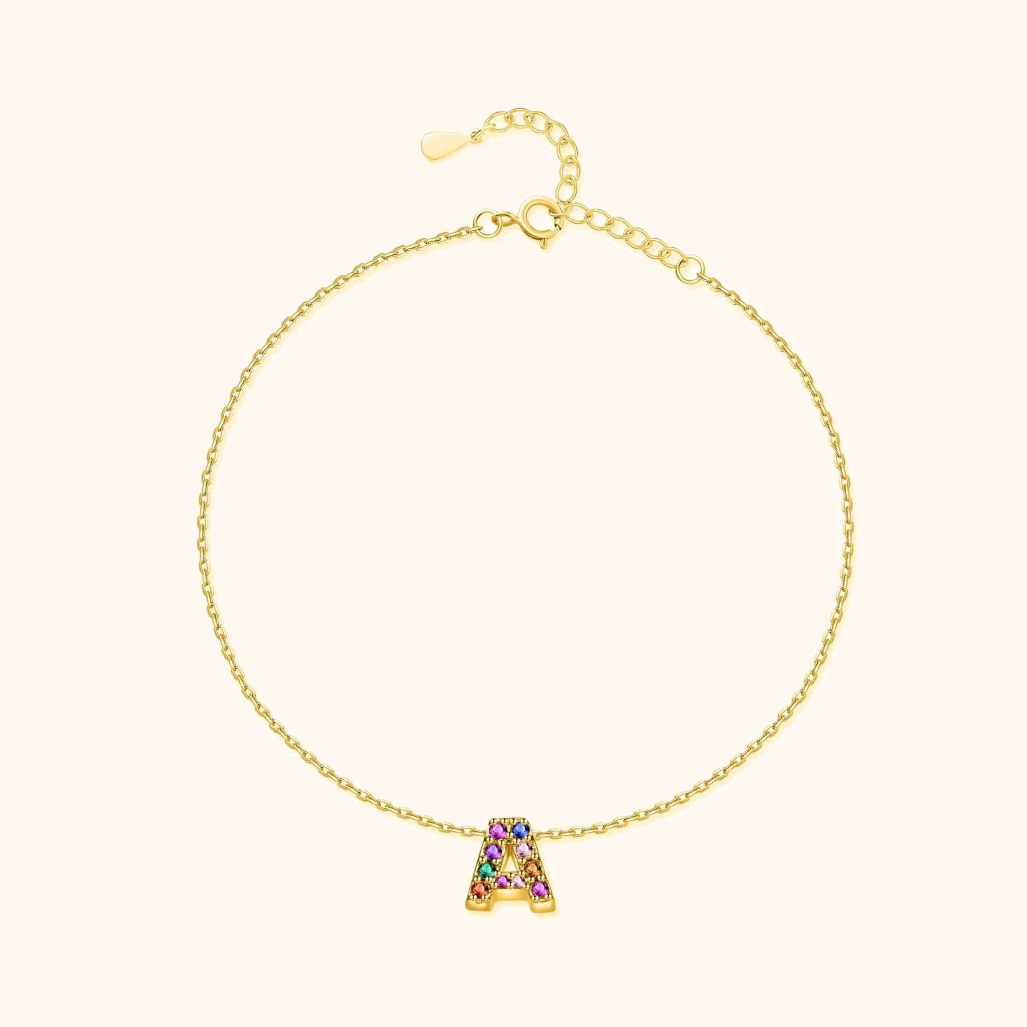 Cavigliera Iridescente Iniziale - Chiara Jewels