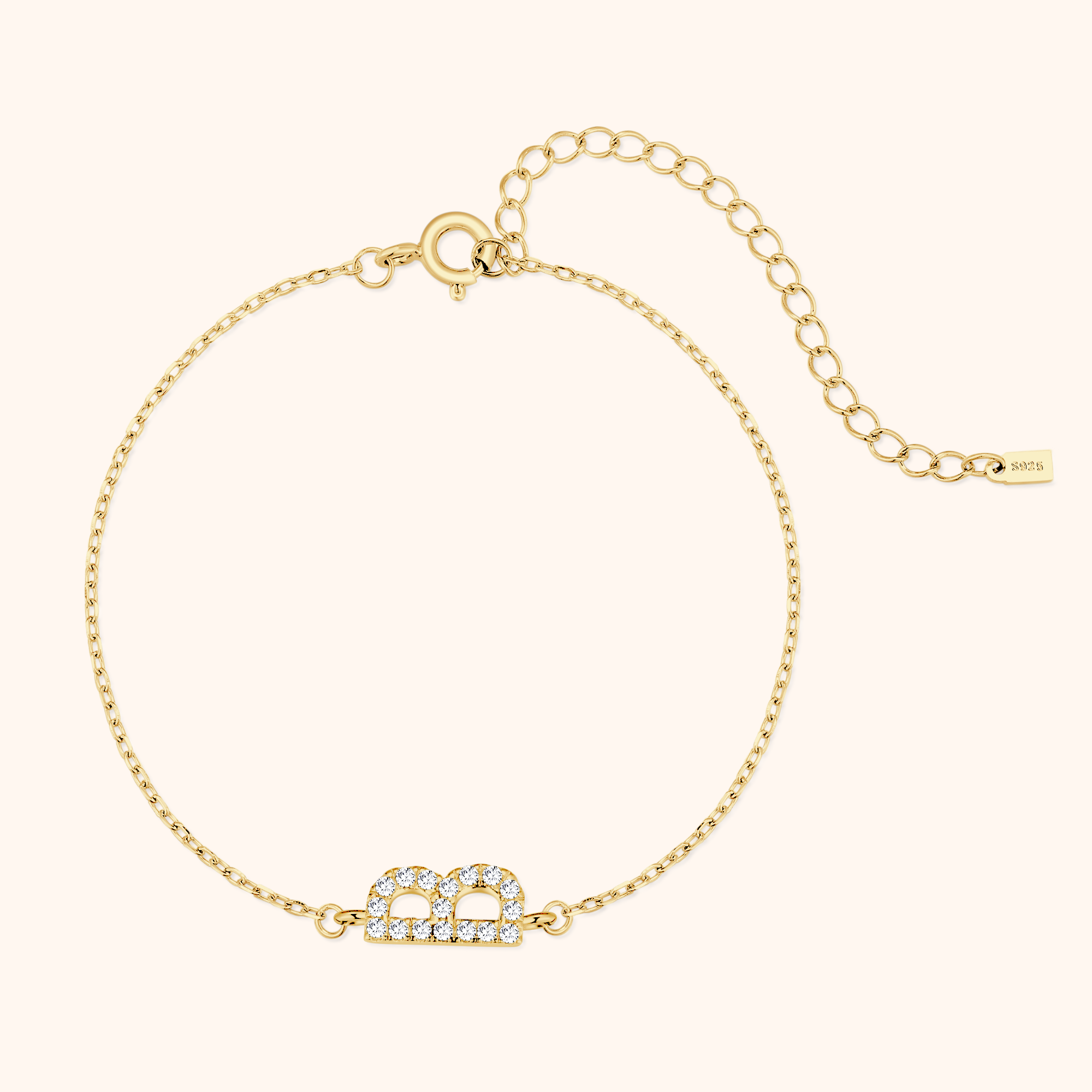 Bracciale Lettere Alpha Glitter - Chiara Jewels