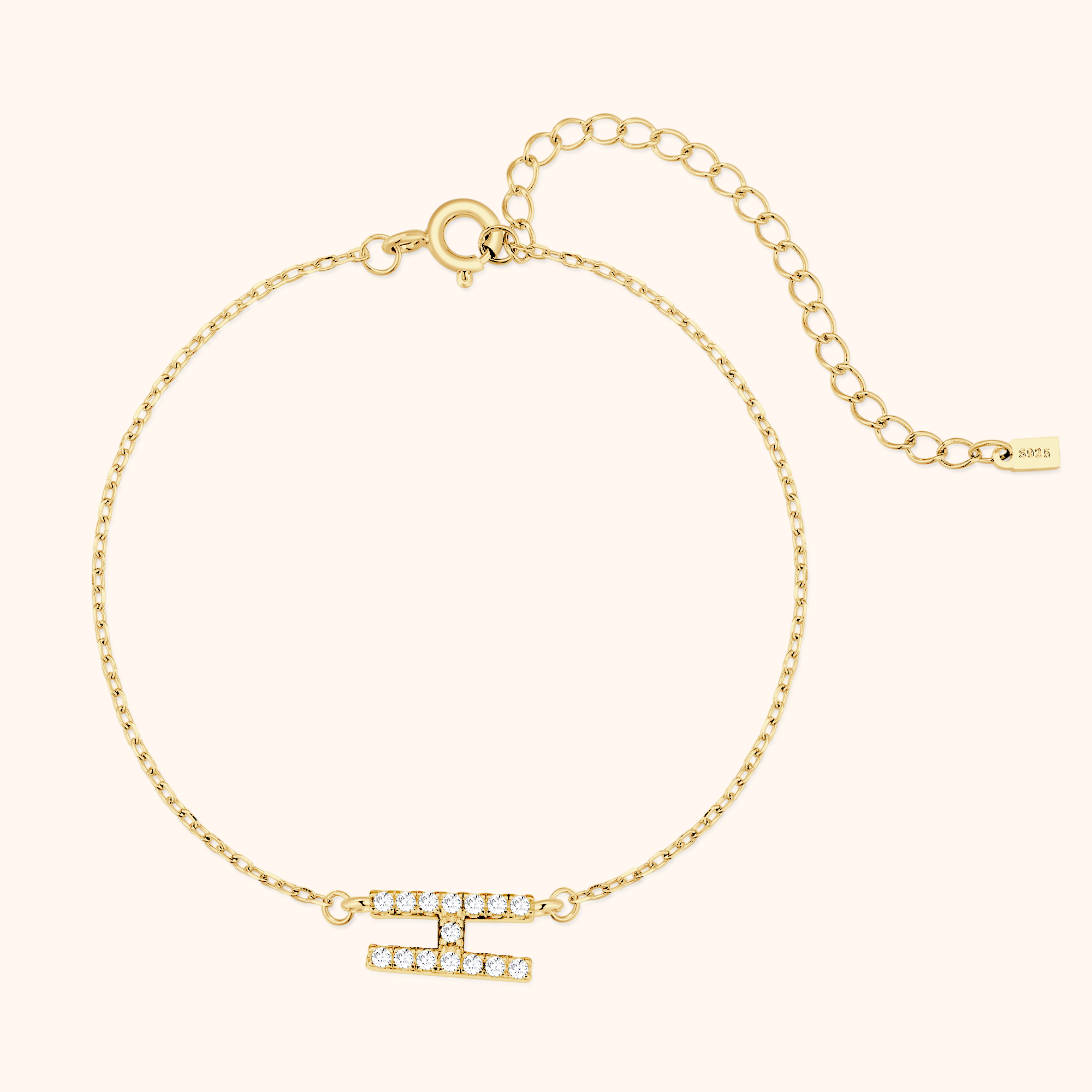 Bracciale Lettere Alpha Glitter - Chiara Jewels