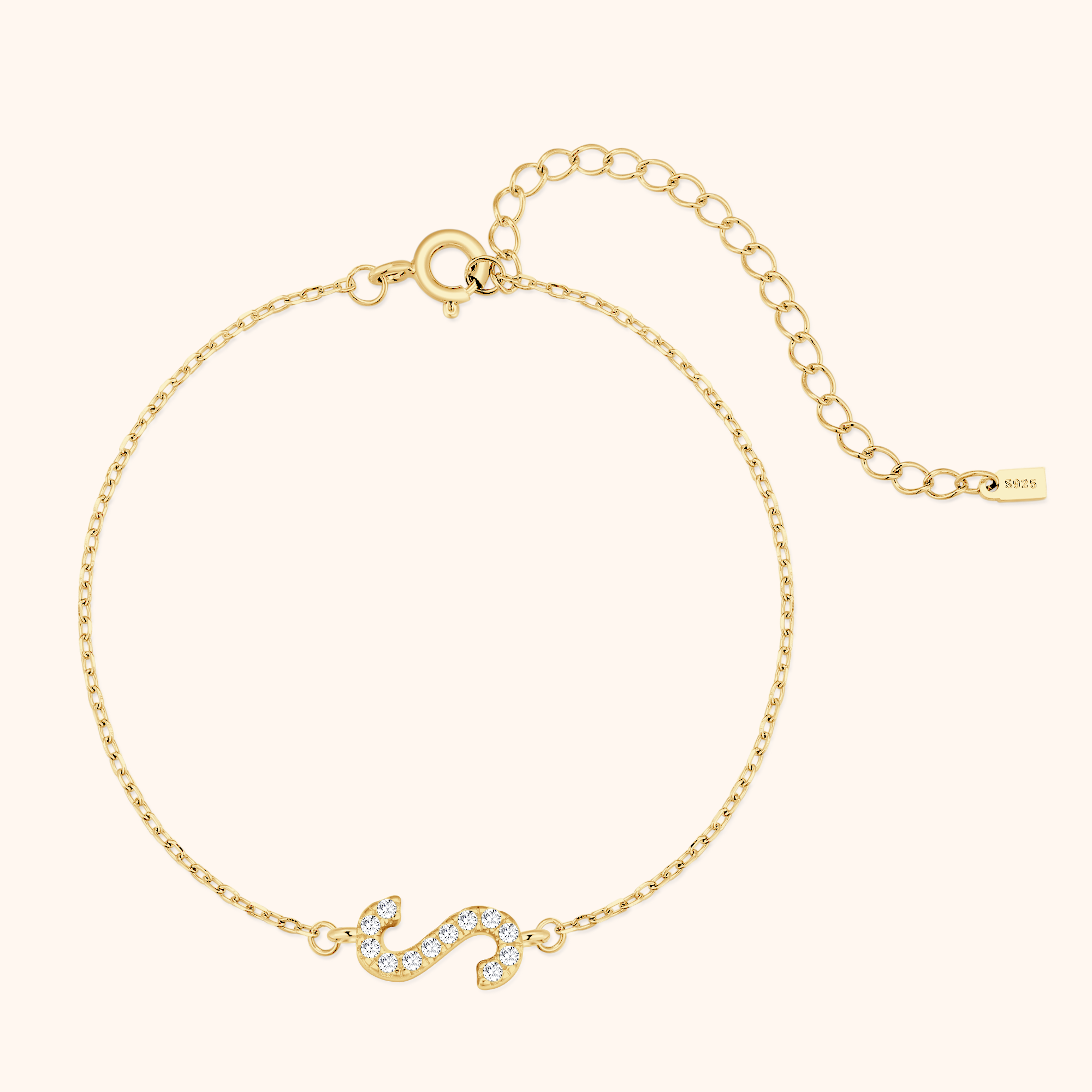 Bracciale Lettere Alpha Glitter - Chiara Jewels