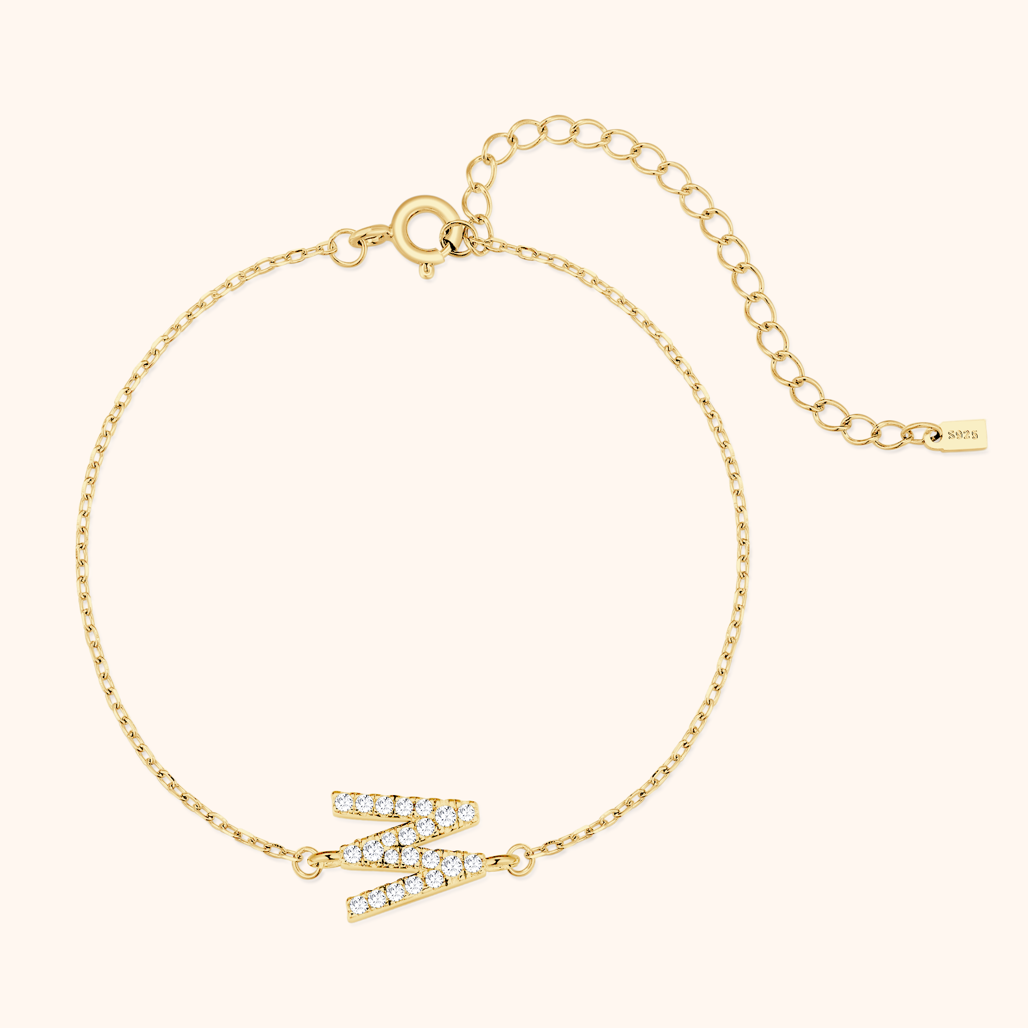 Bracciale Lettere Alpha Glitter - Chiara Jewels