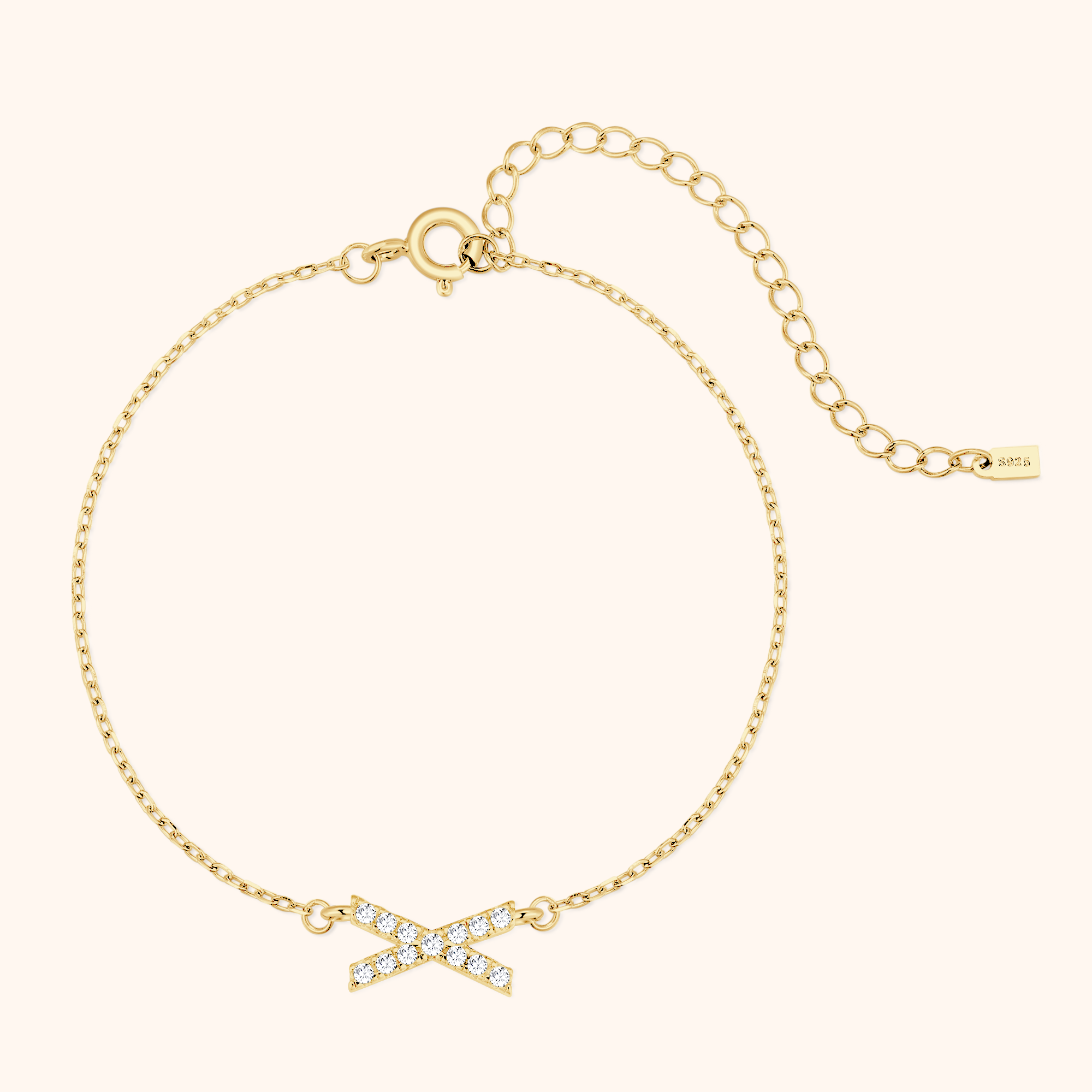 Bracciale Lettere Alpha Glitter - Chiara Jewels