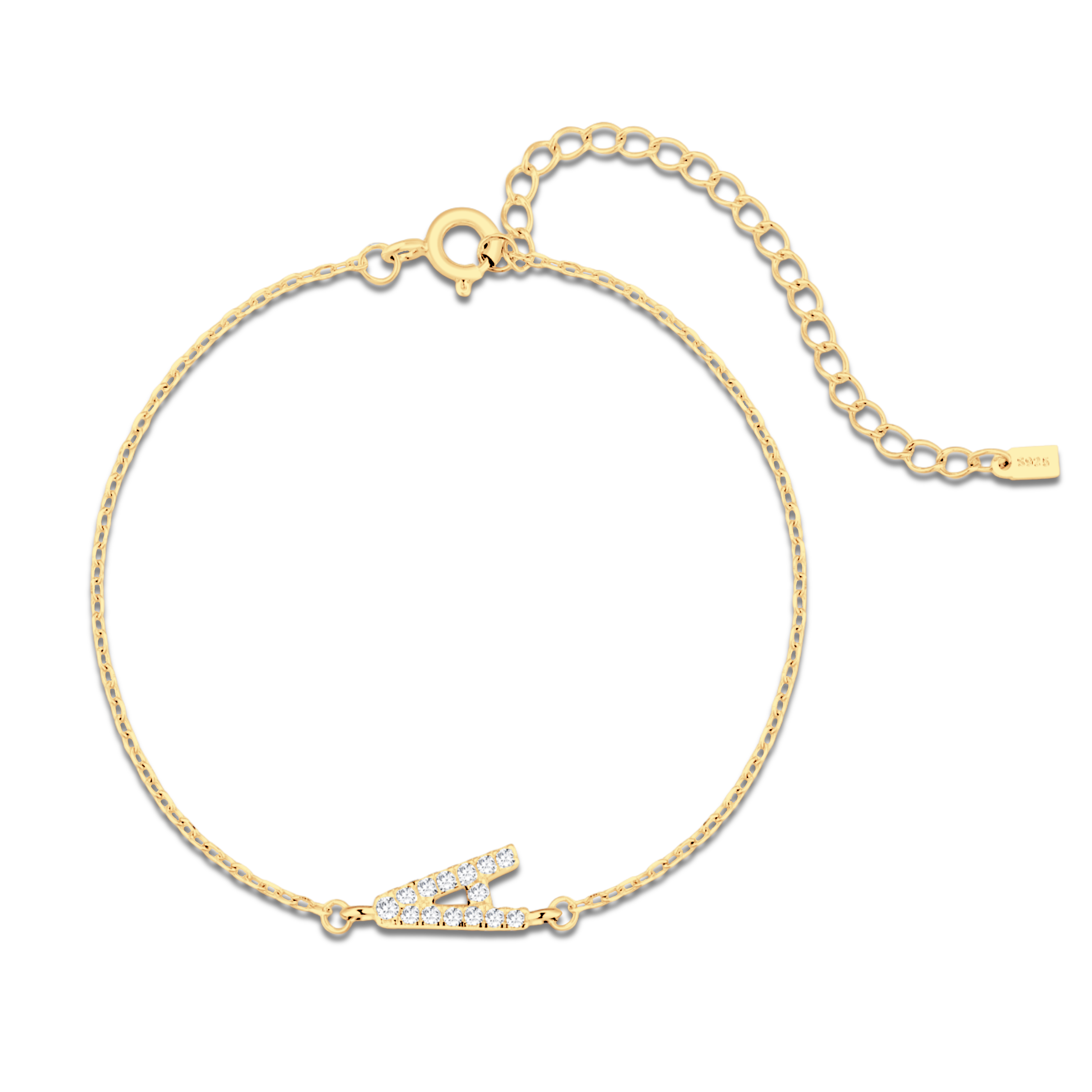 Bracciale Lettere Alpha Glitter