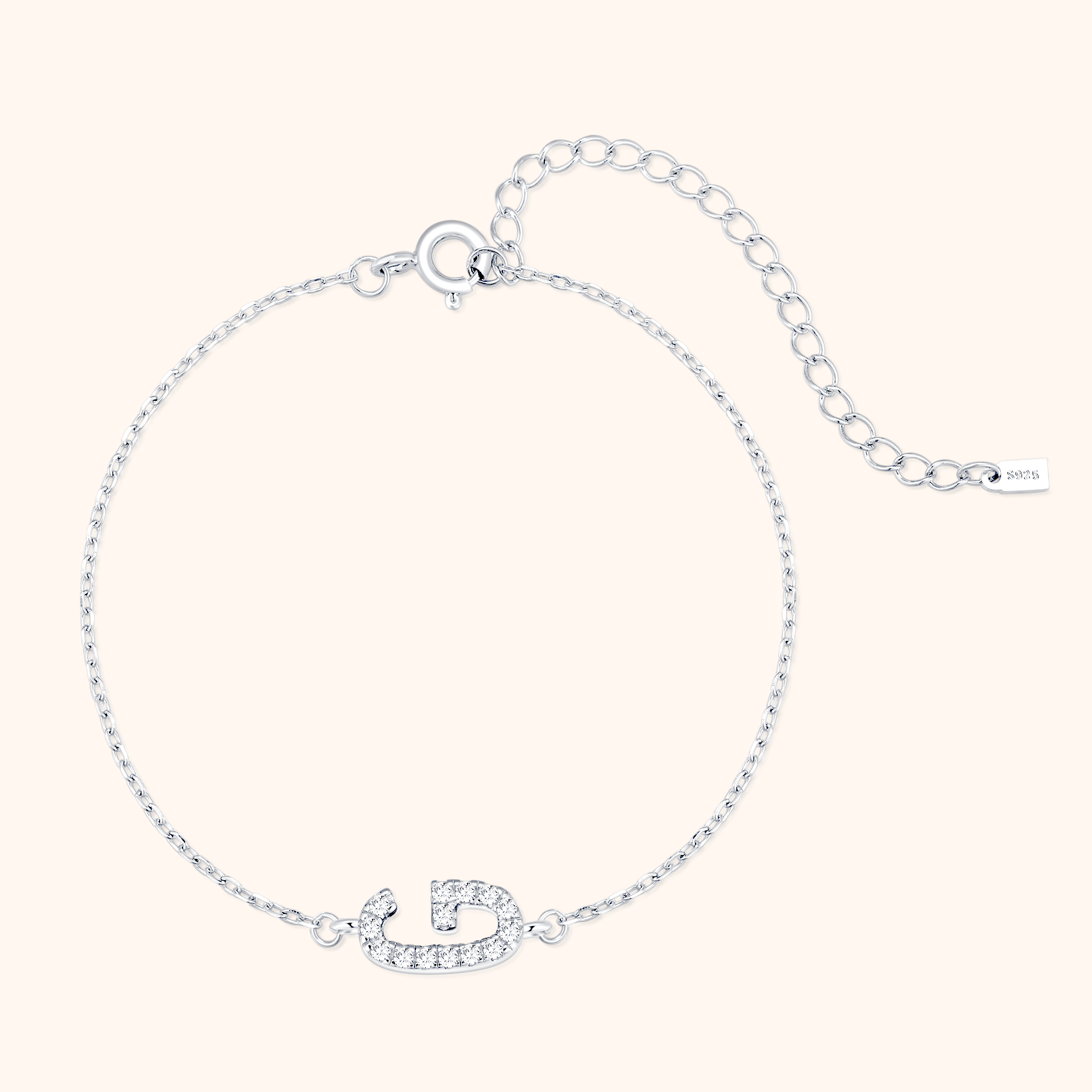 Bracciale Lettere Alpha Glitter - Chiara Jewels