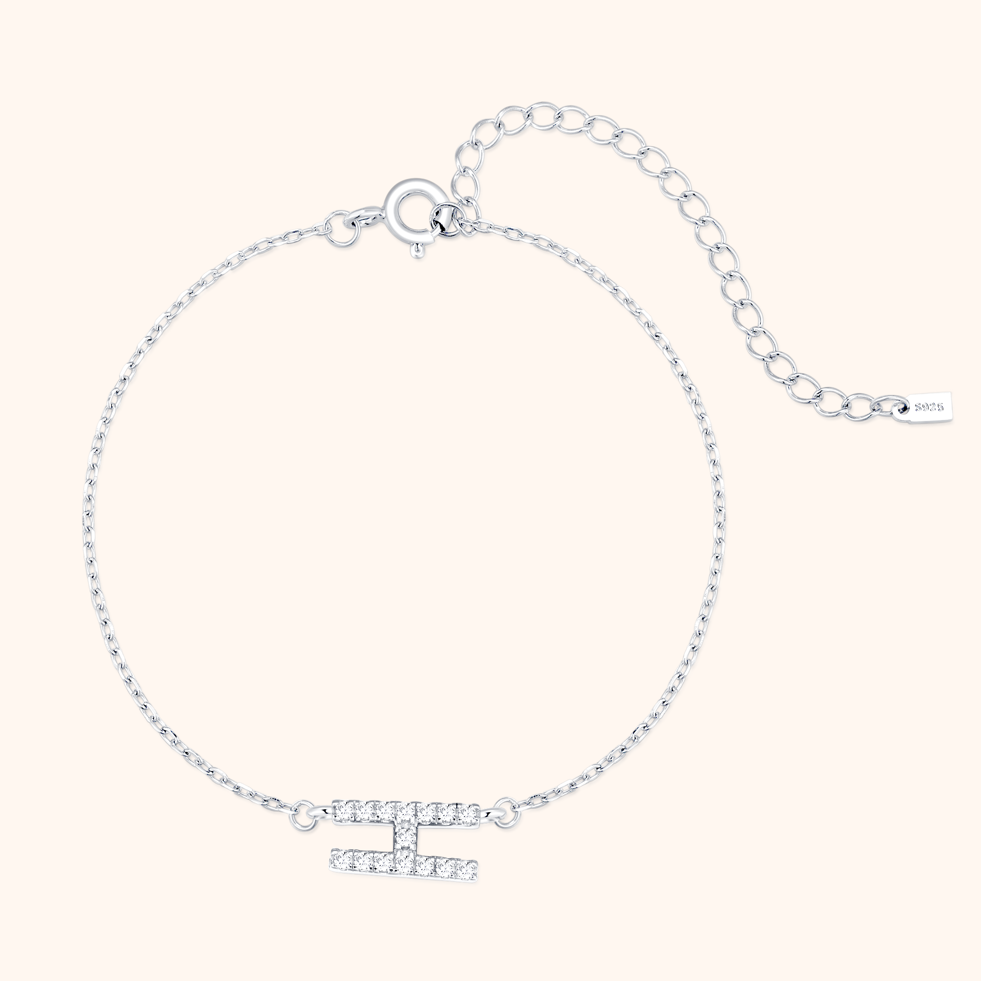 Bracciale Lettere Alpha Glitter - Chiara Jewels