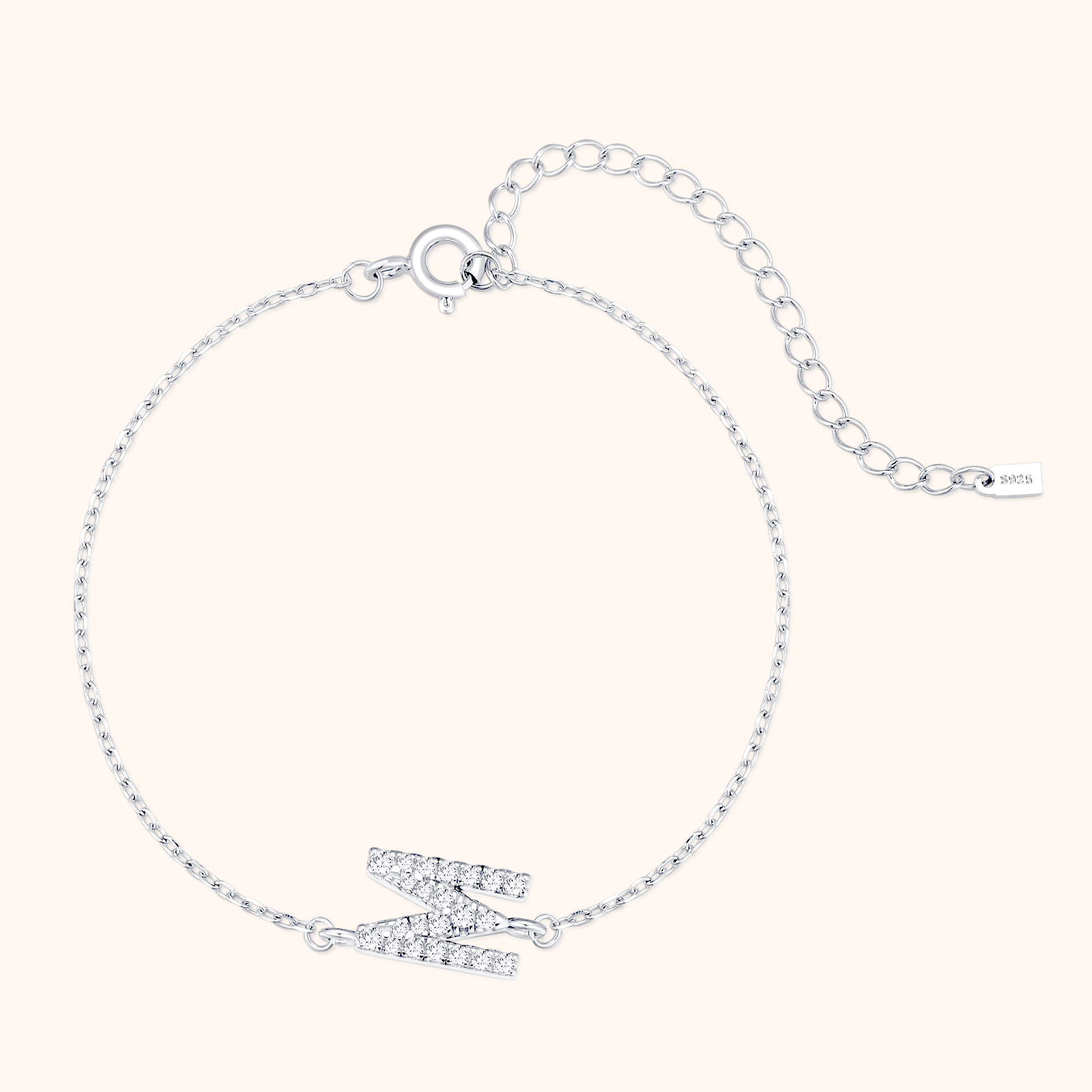 Bracciale Lettere Alpha Glitter - Chiara Jewels