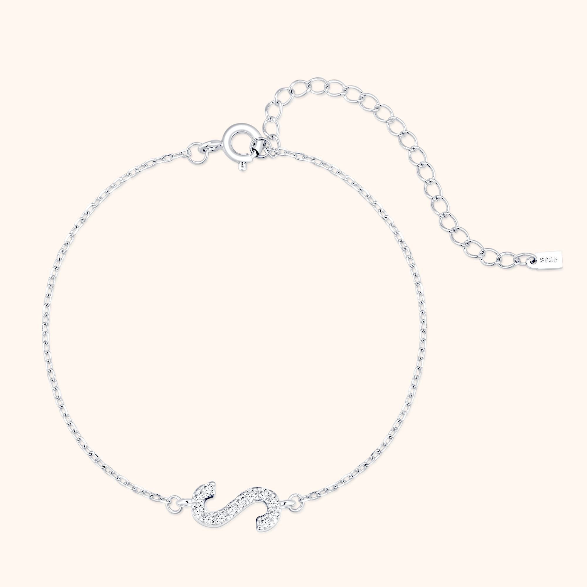 Bracciale Lettere Alpha Glitter - Chiara Jewels