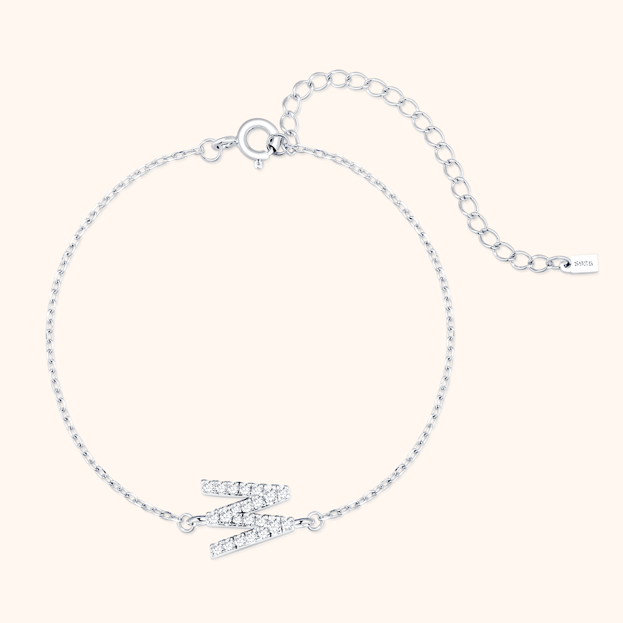 Bracciale Lettere Alpha Glitter - Chiara Jewels