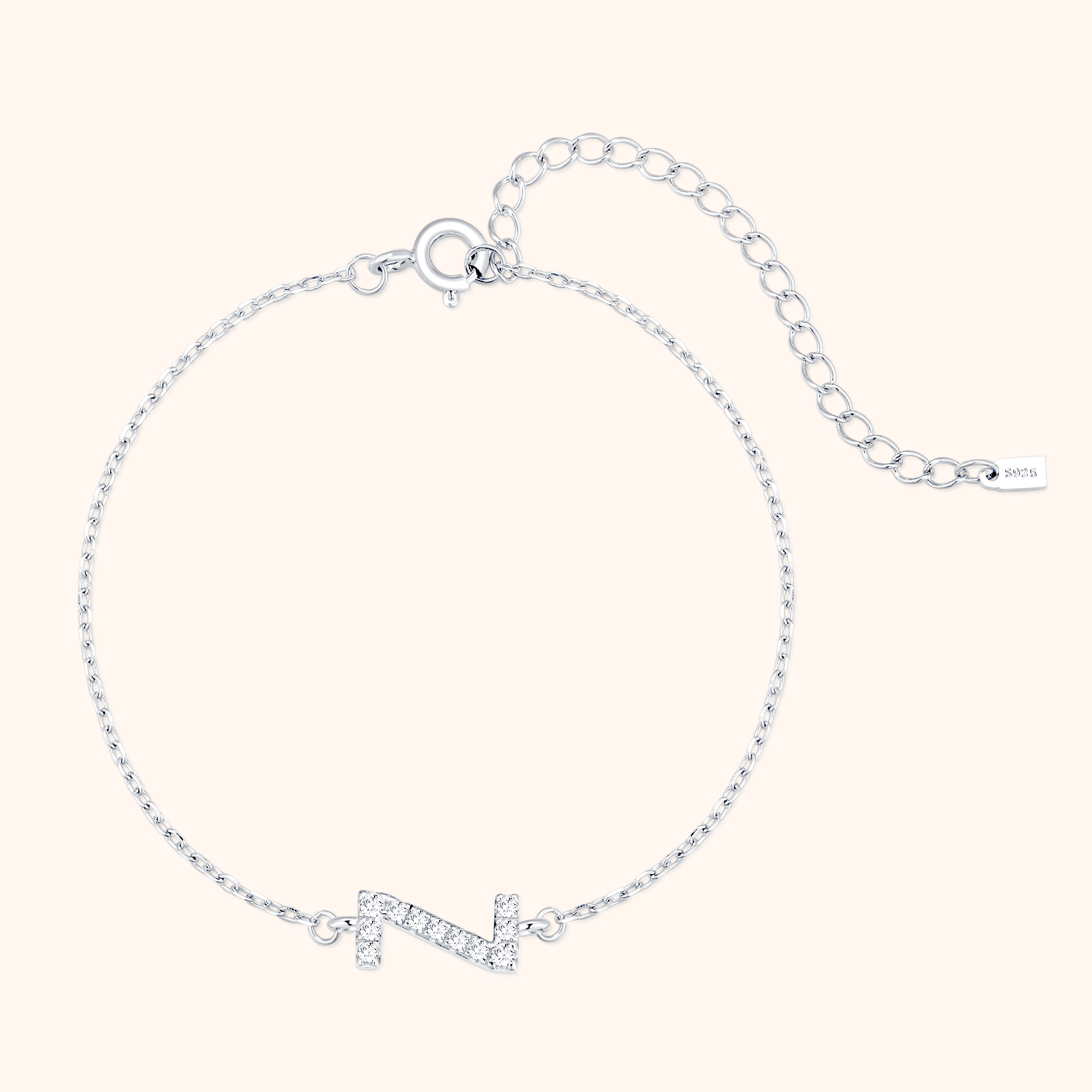 Bracciale Lettere Alpha Glitter - Chiara Jewels