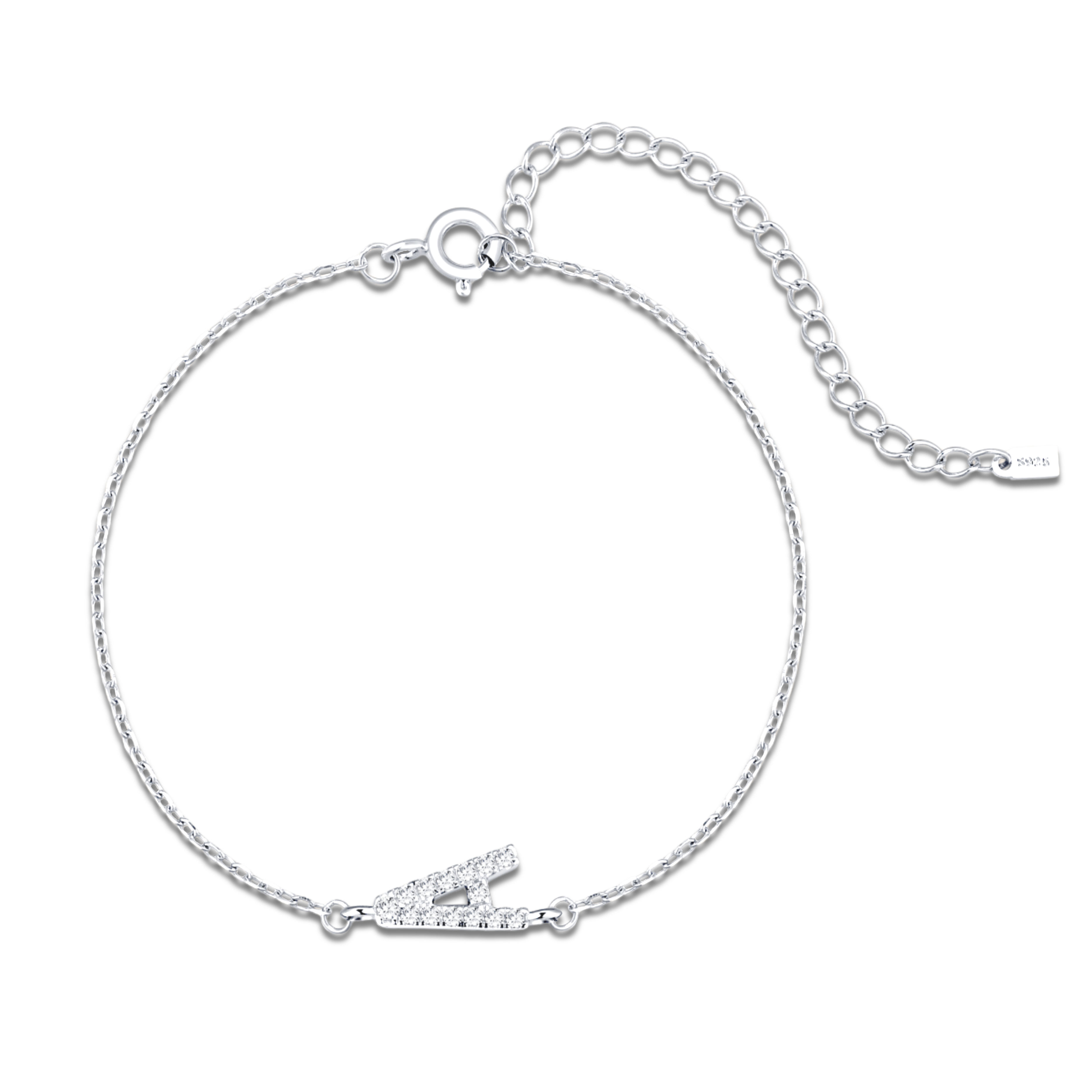 Bracciale Lettere Alpha Glitter