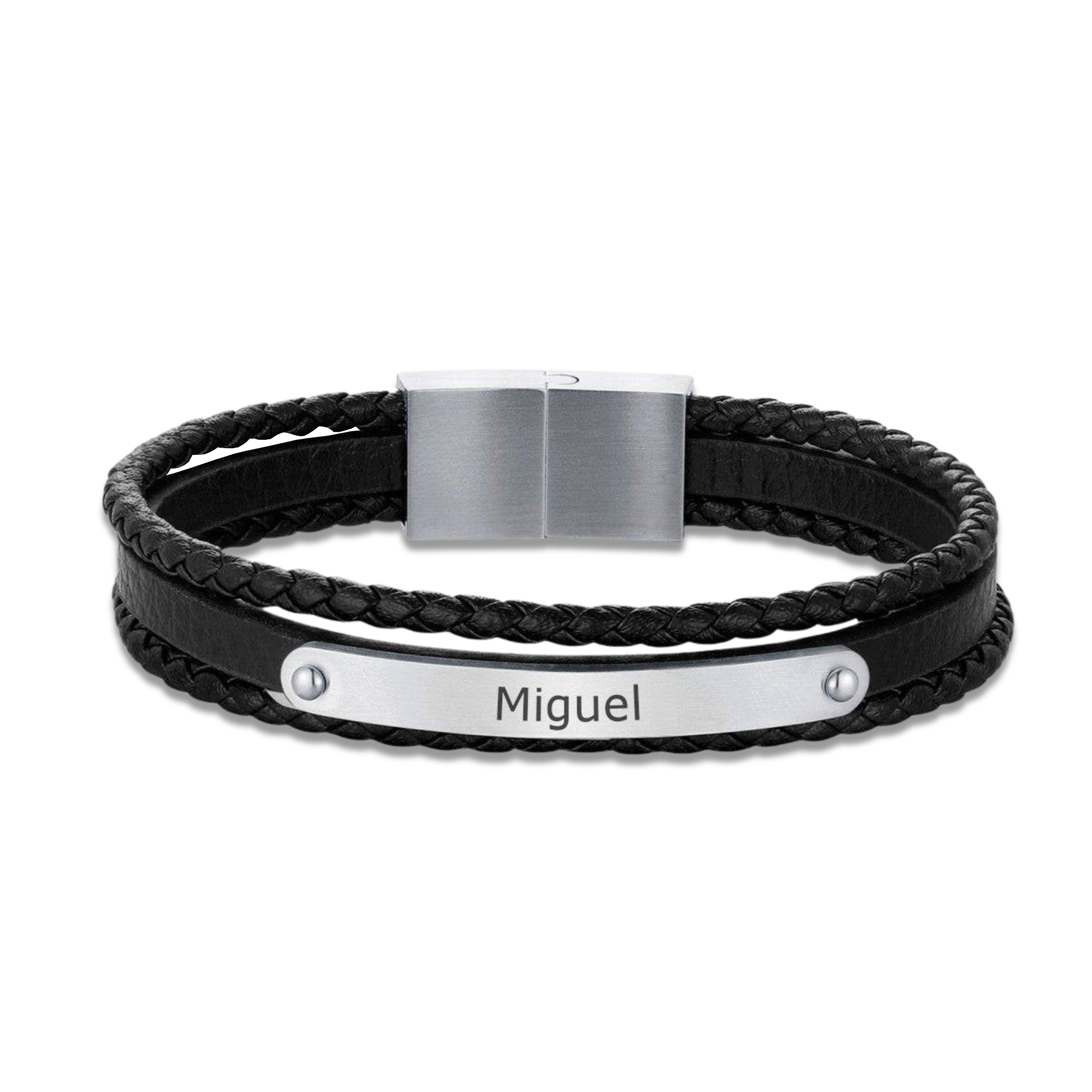 Bracciale Uomo BRAVE Rebel - Testo Personalizzabile