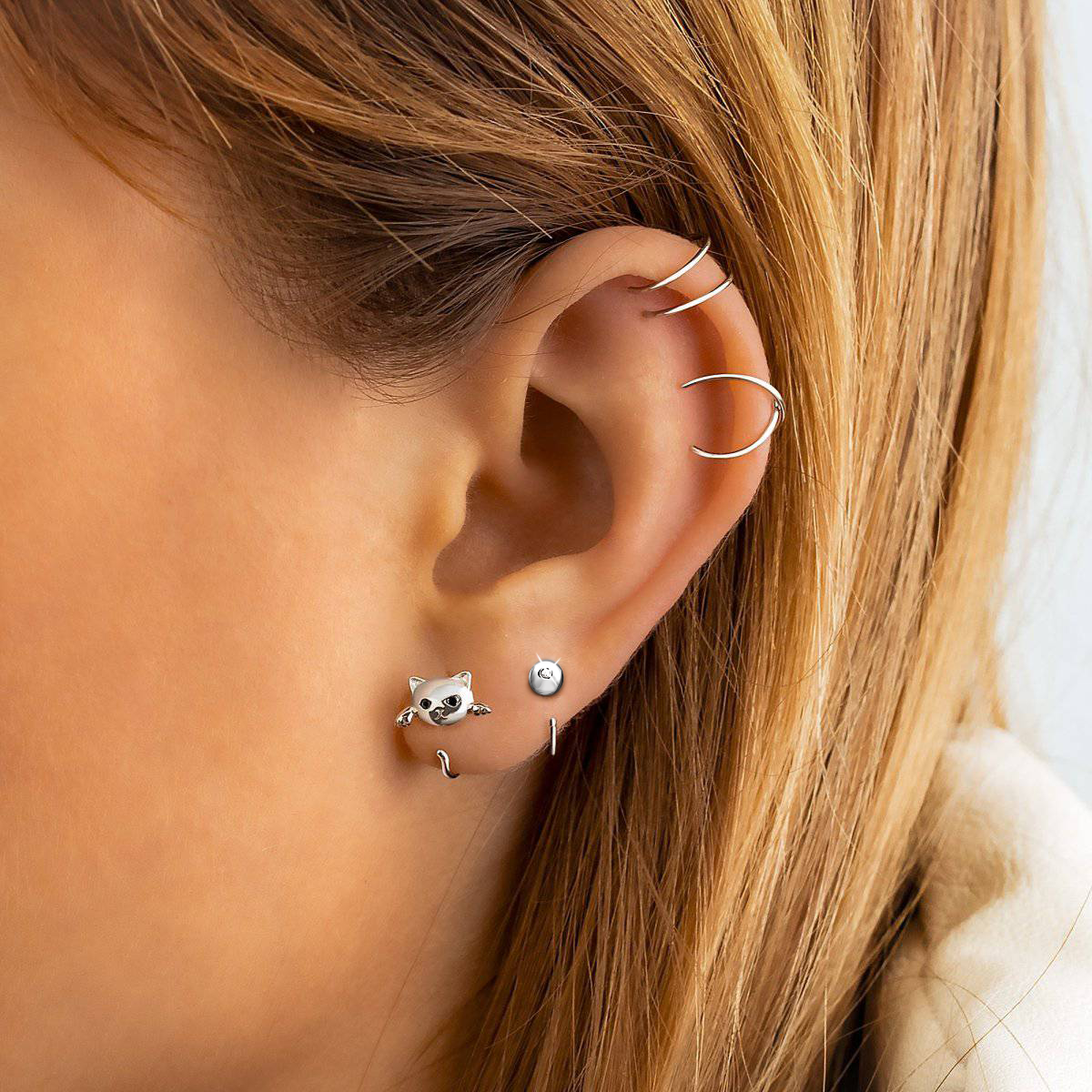 Orecchini Bolita Semi-Areta - Chiara Jewels