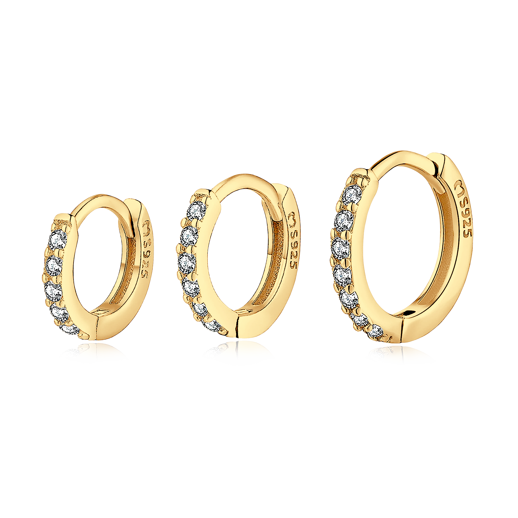Orecchini Tripli Cerchi - Chiara Jewels