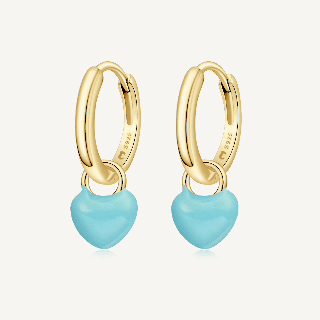 Orecchini Anelli a Cuore