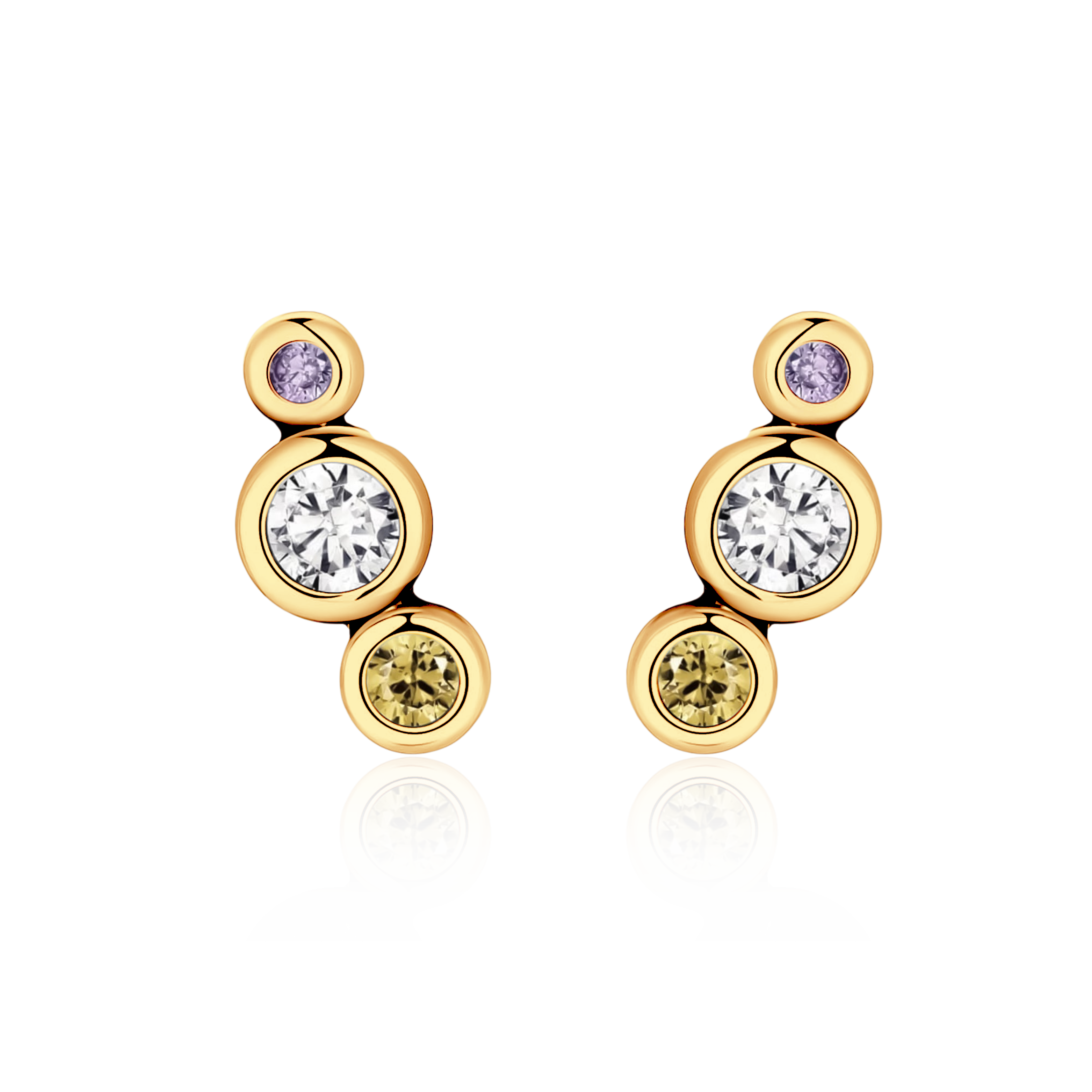 Orecchini Tre Luminosi - Chiara Jewels