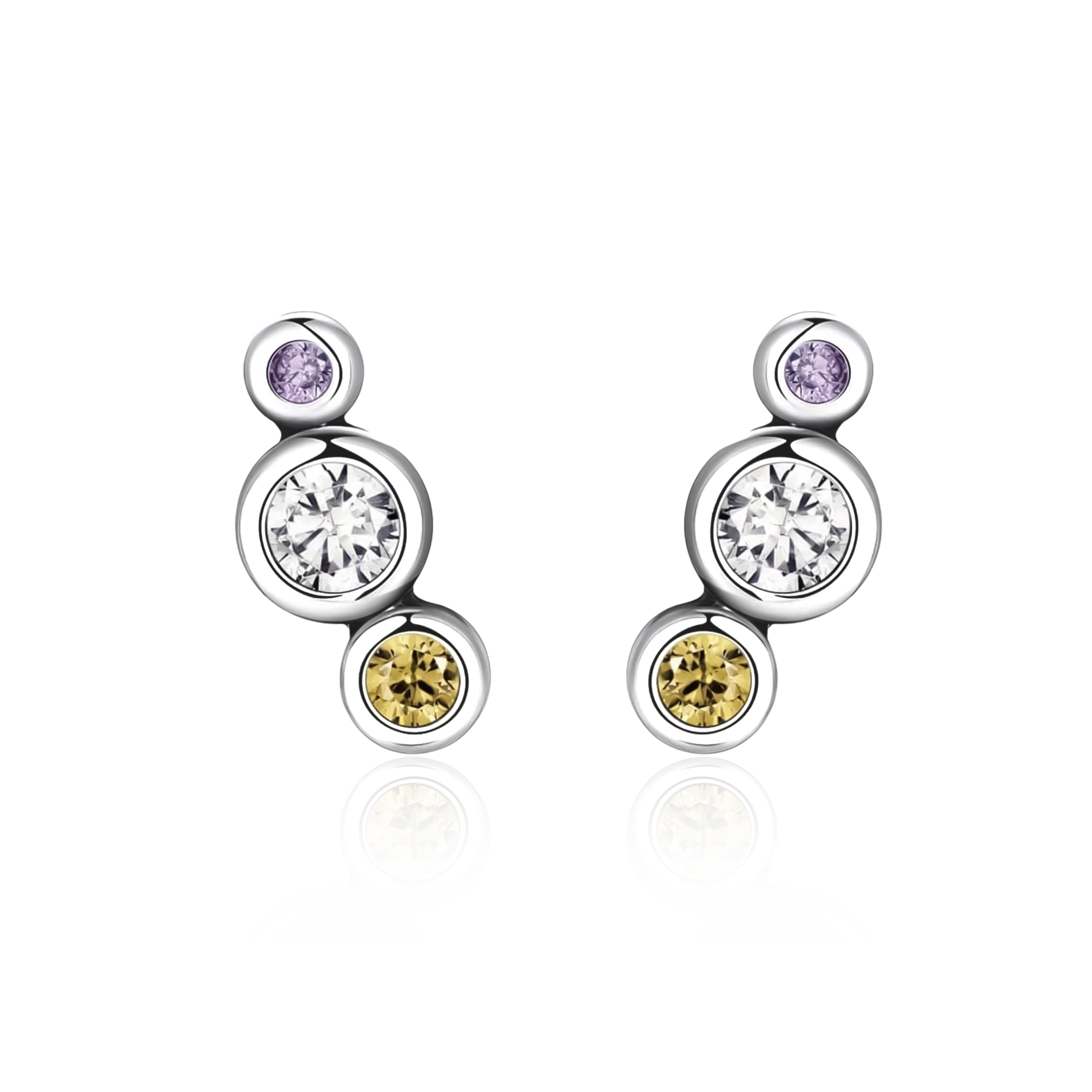 Orecchini Tre Luminosi - Chiara Jewels