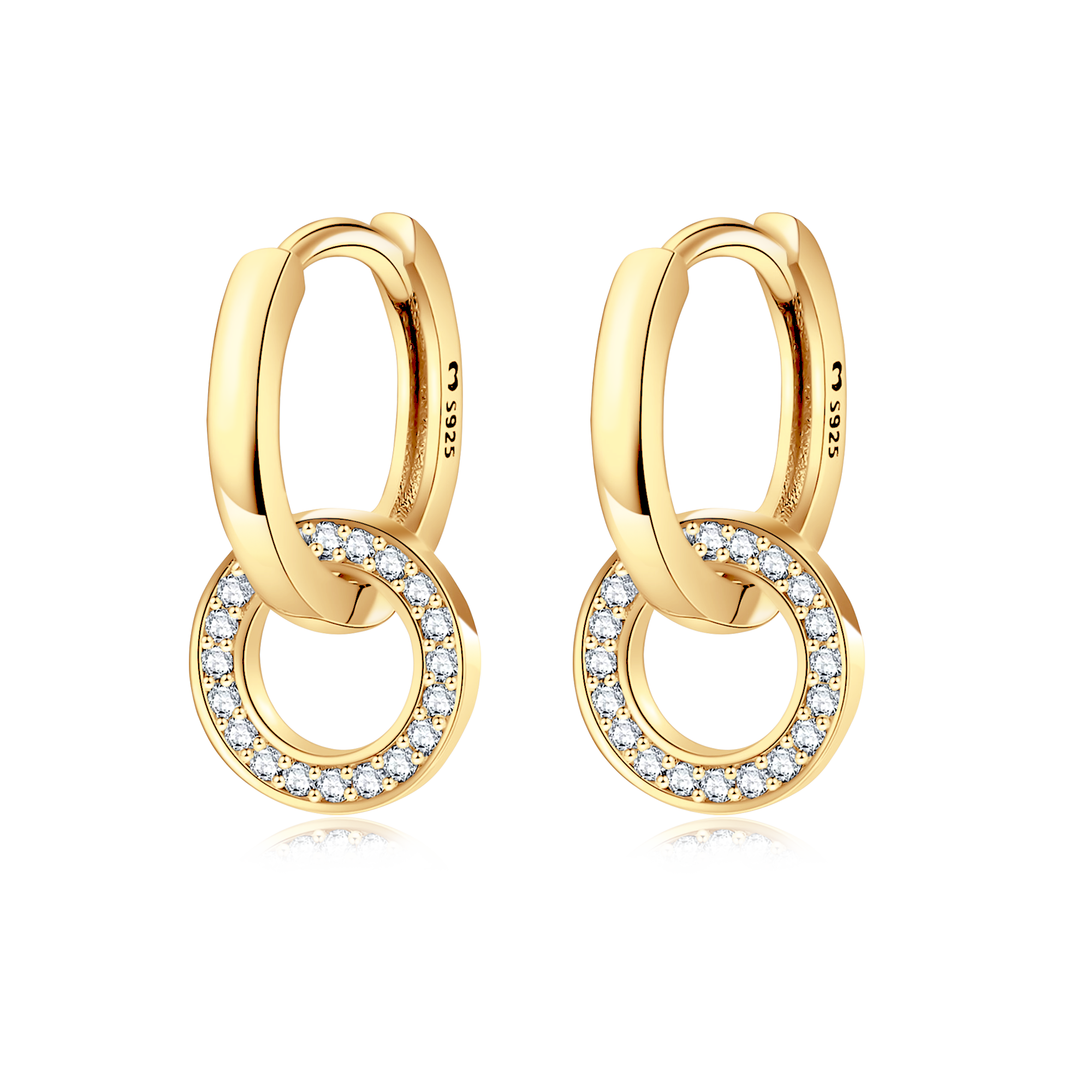 Orecchini Cerchi Intrecciati - Chiara Jewels