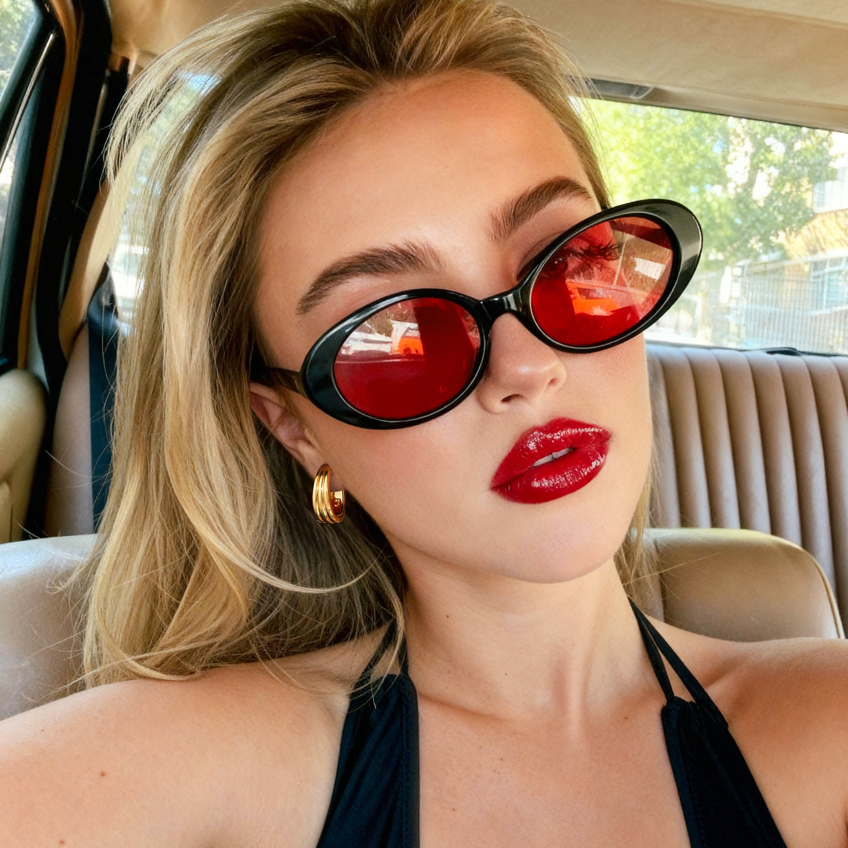 Orecchini Cerchio Scanalati