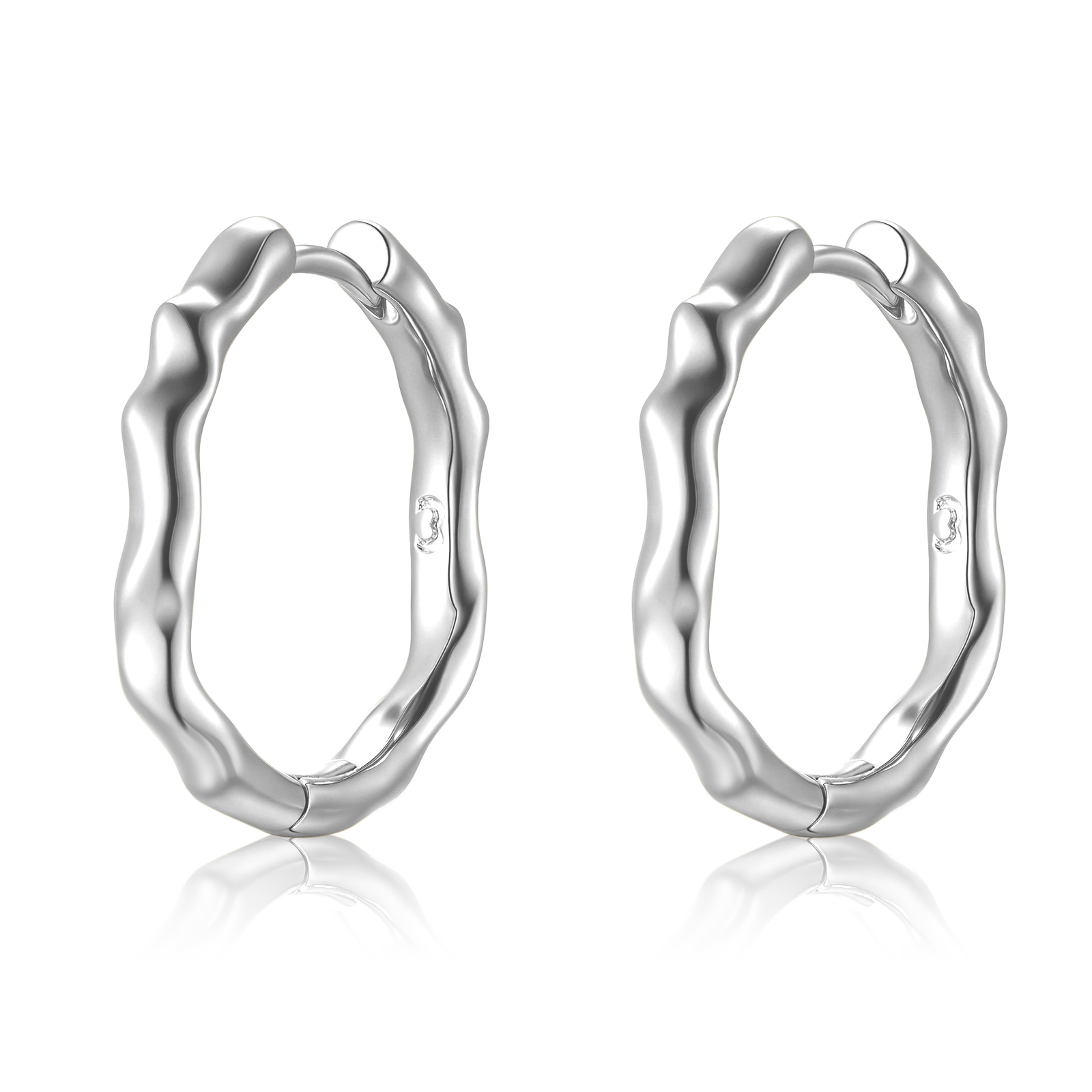 Orecchini Cerchio Ondata