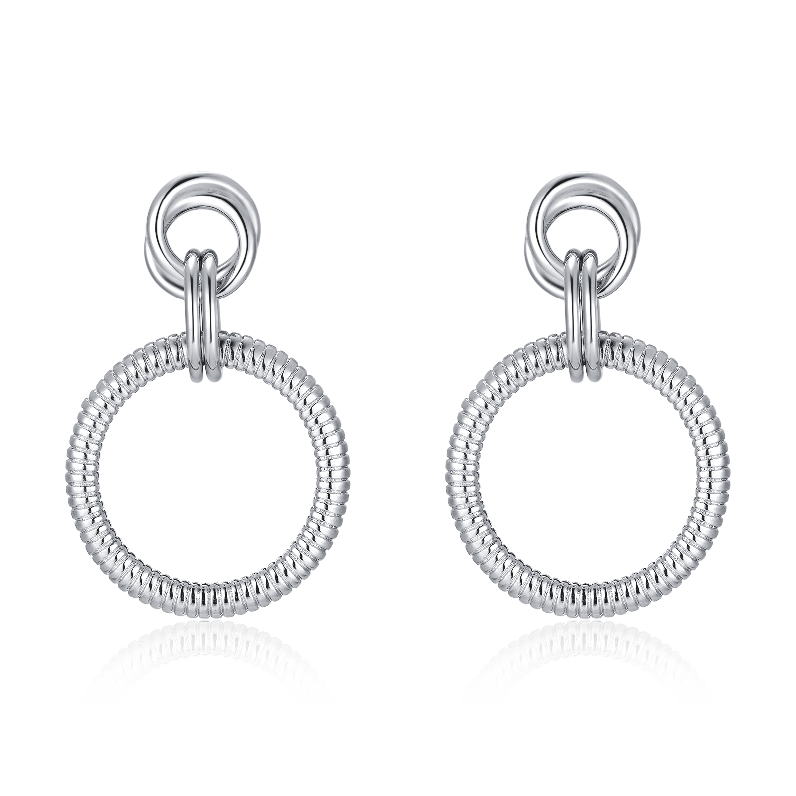 Orecchini Cerchio Testurizzati