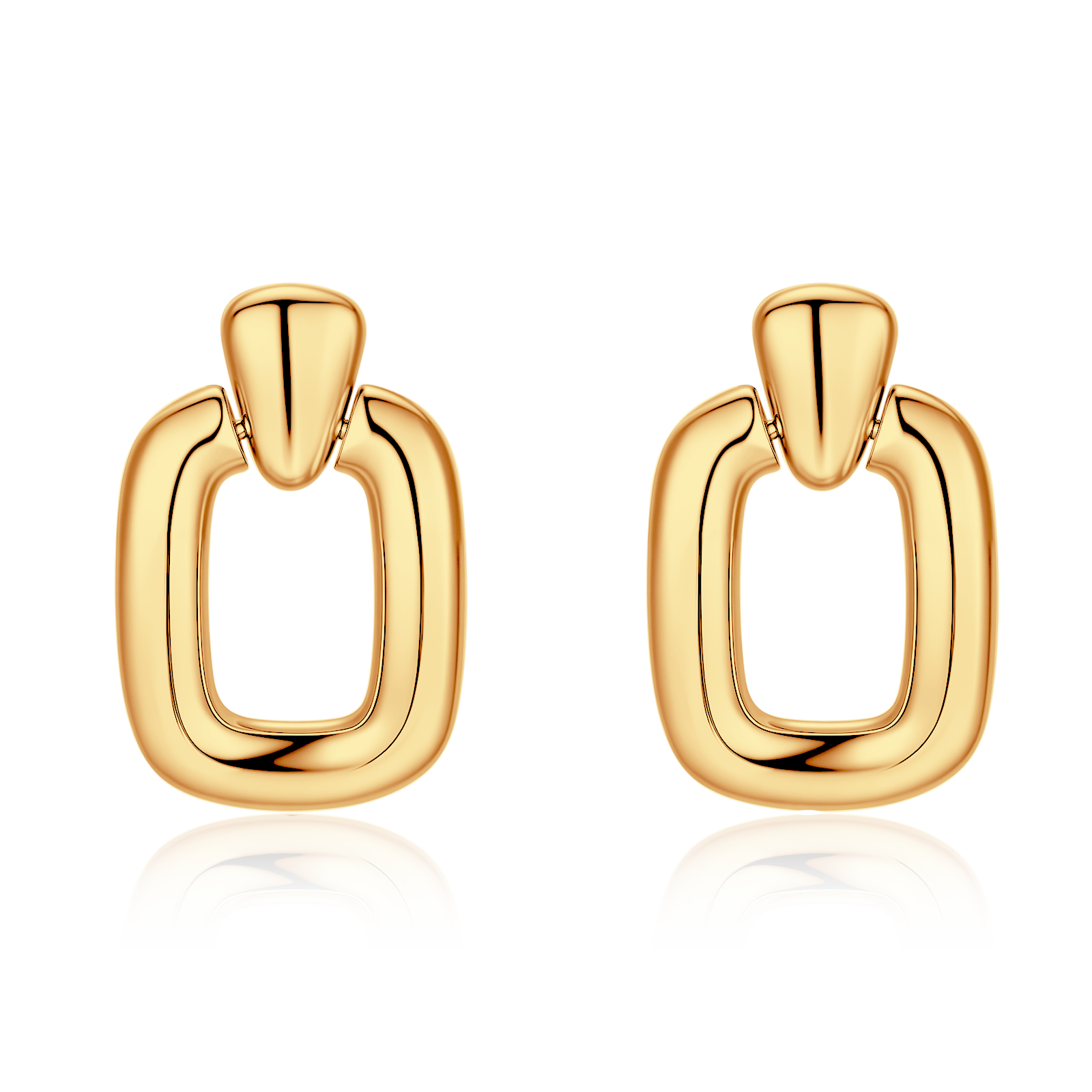 Orecchini Cerchi Rettangolari