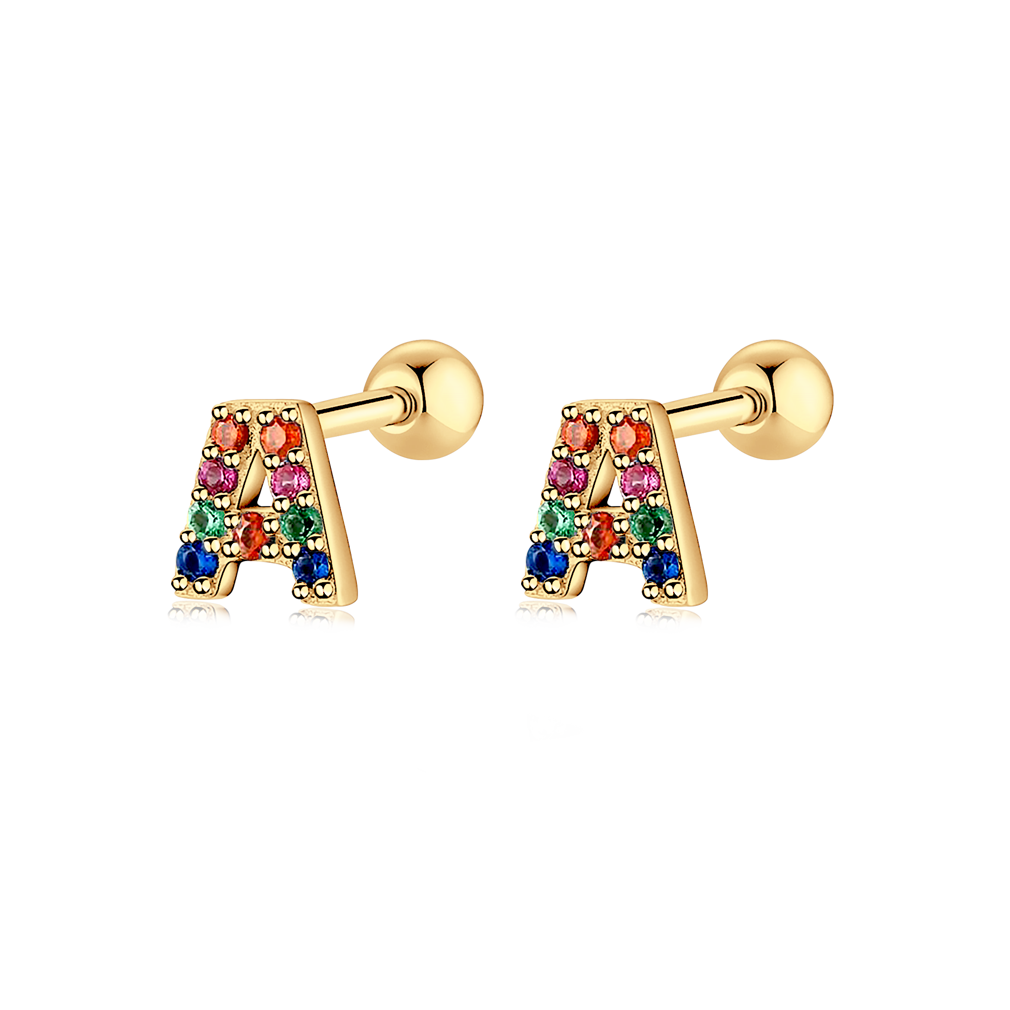 Orecchini Lettera Colore - Chiara Jewels