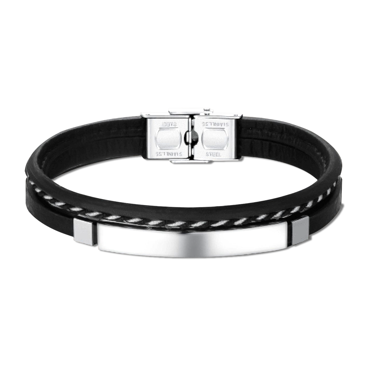 Bracciale Uomo BRAVE Lord - Testo Personalizzabile
