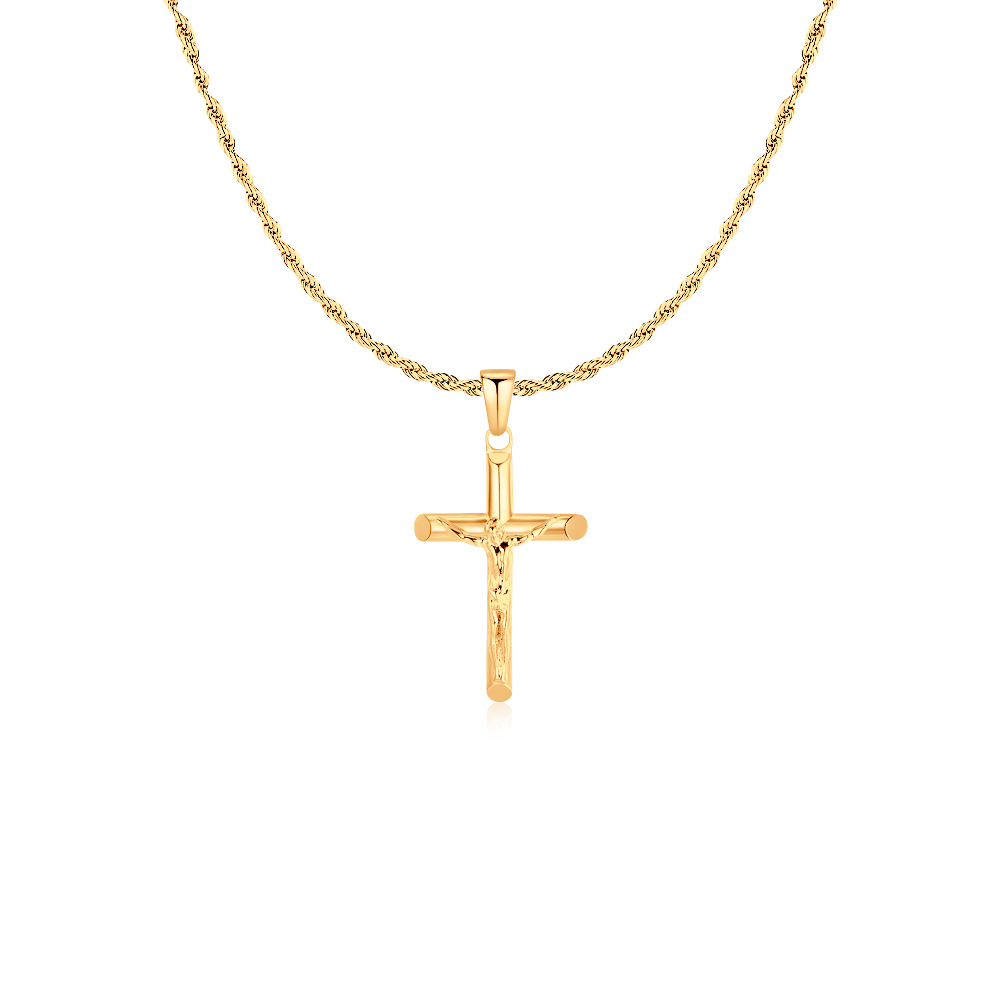 Collana Uomo BRAVE Croce Gesù Cristo - Chiara Jewels