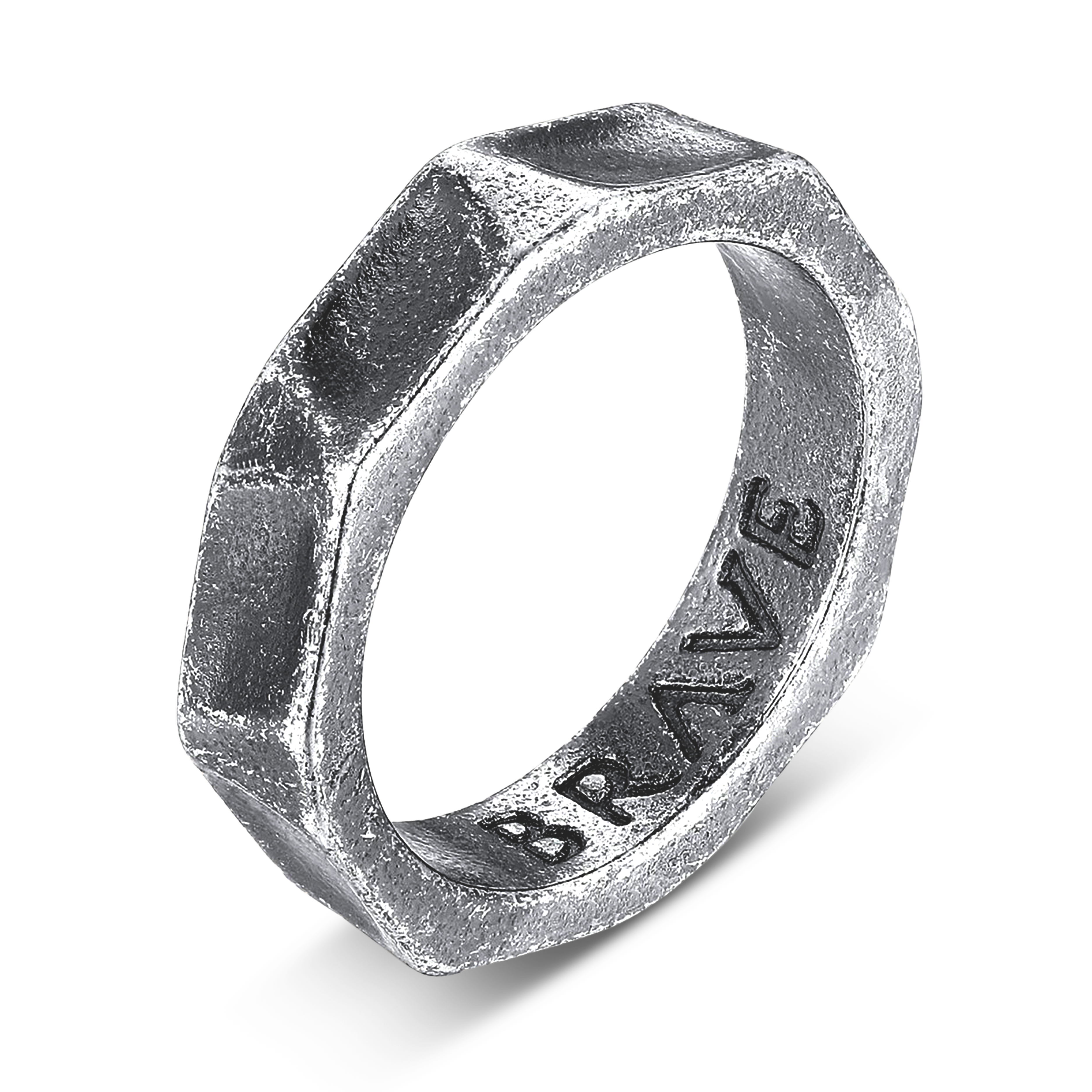Anello Uomo BRAVE Cromo