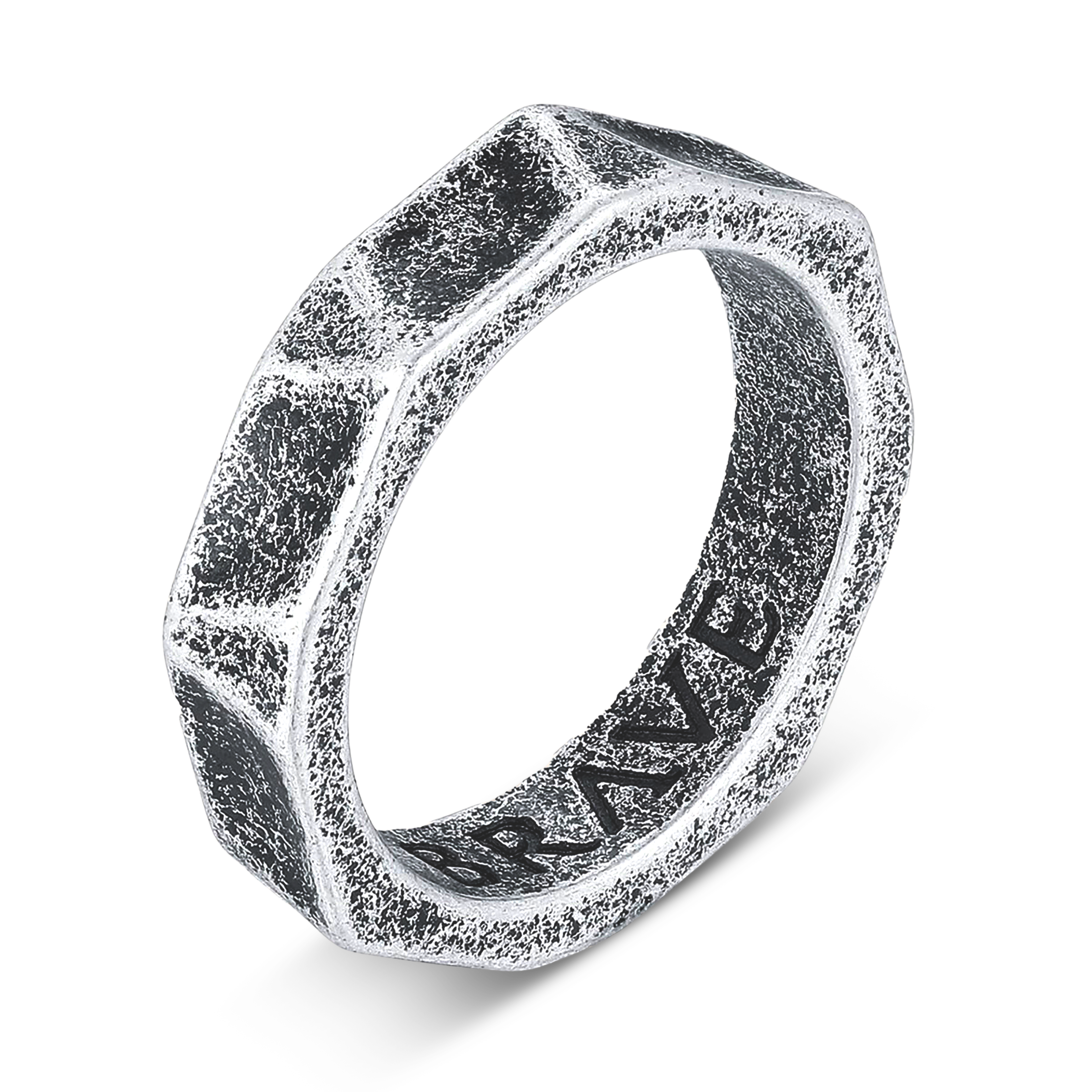 Anello Uomo BRAVE Cromo