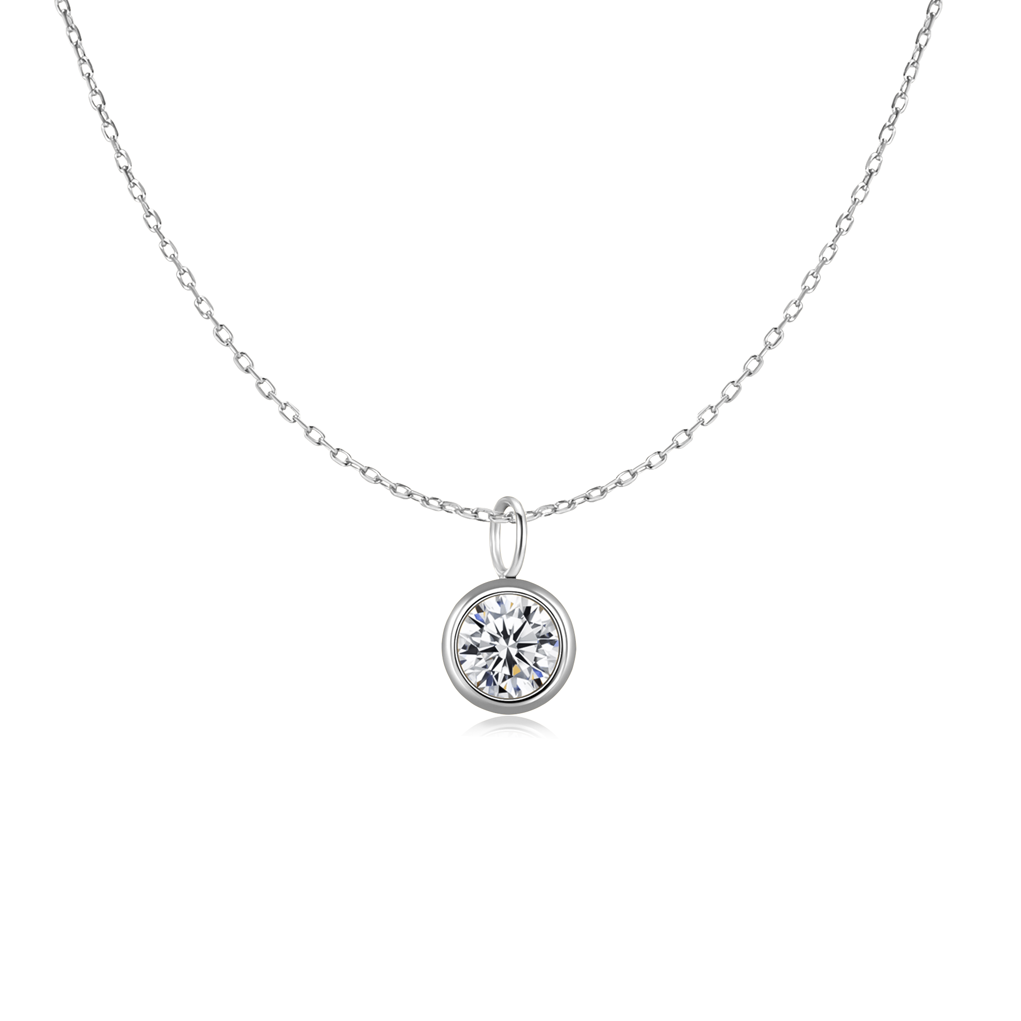Collana Cerchio di Zirconio