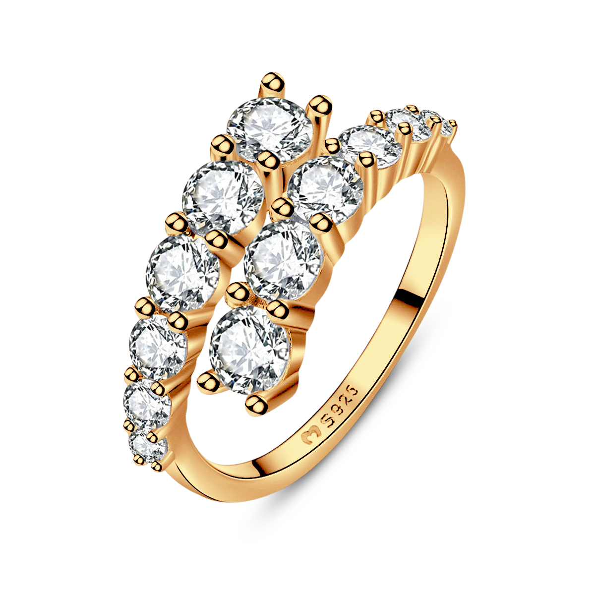 Anello Spirale Brillante