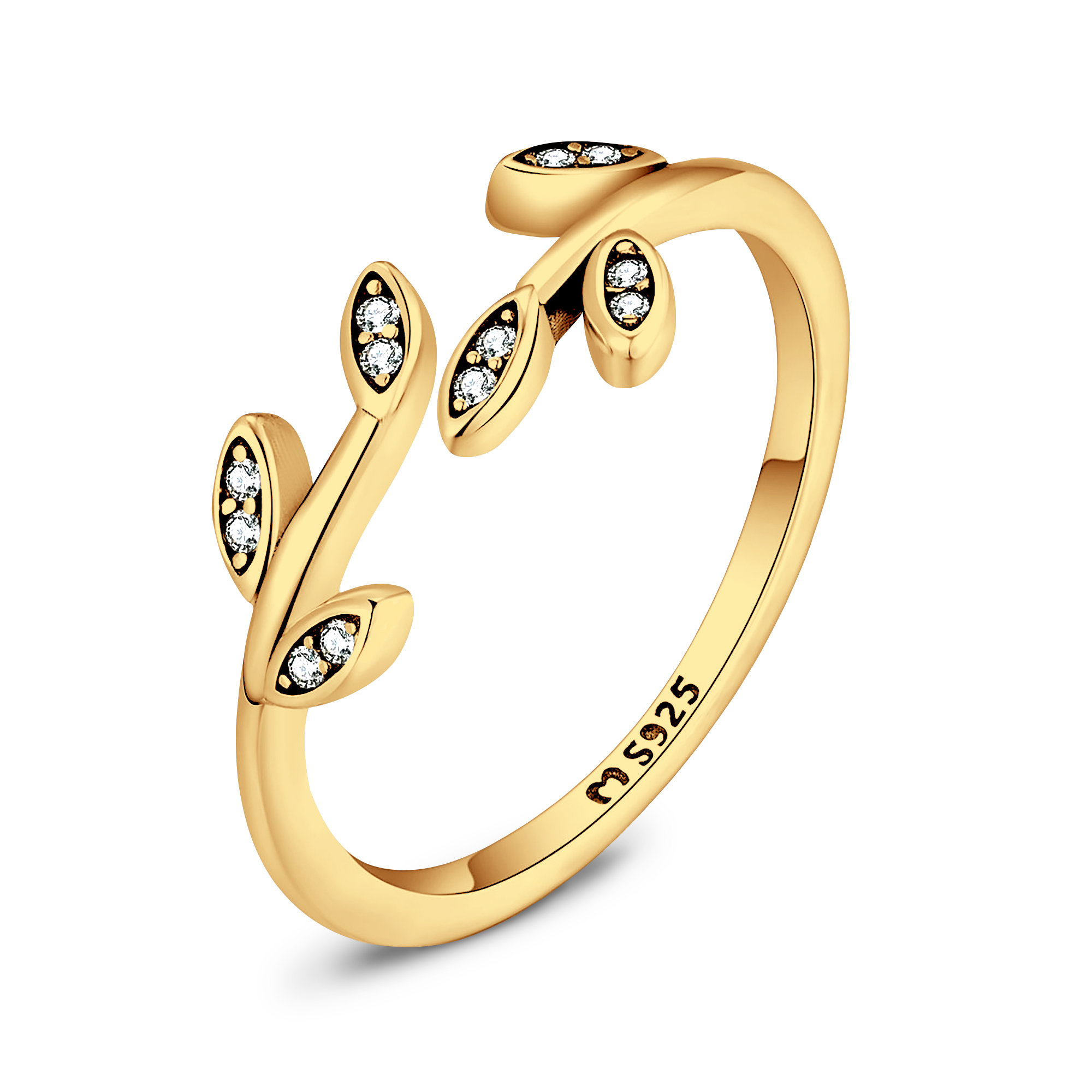 Anello Fogli Brillanti - Chiara Jewels