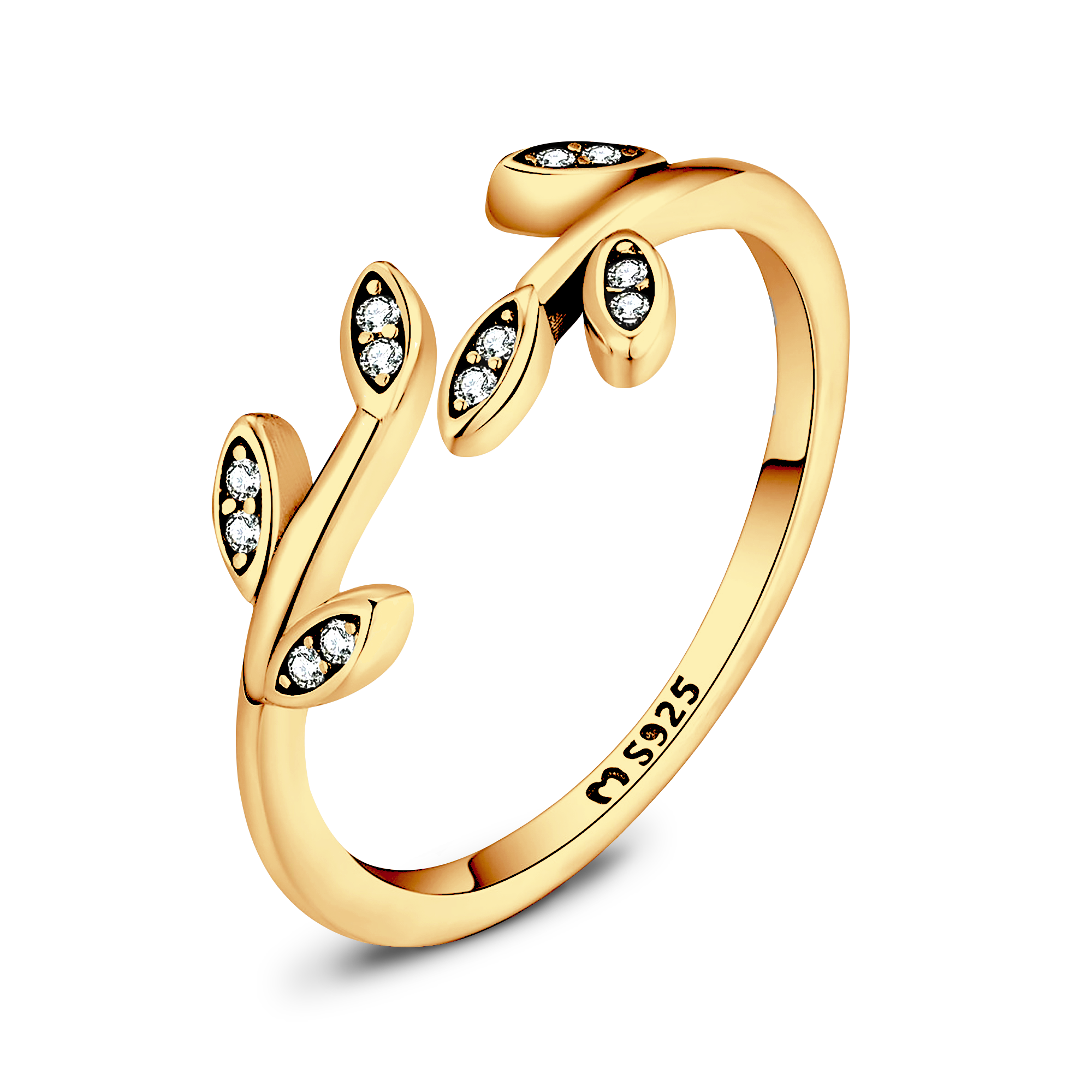Anello Fogli Brillanti - Chiara Jewels