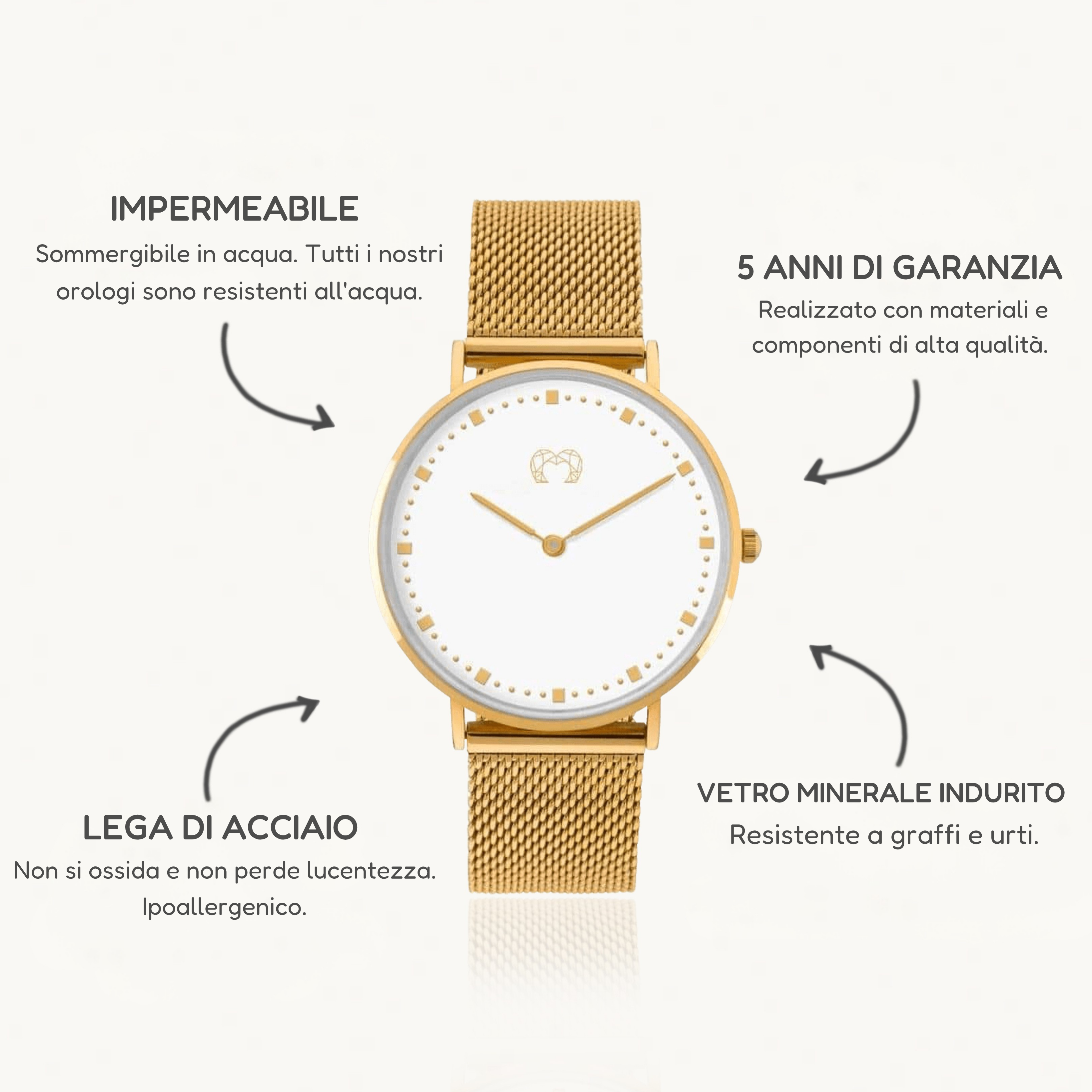 Orologio Juliet - GoldWhite